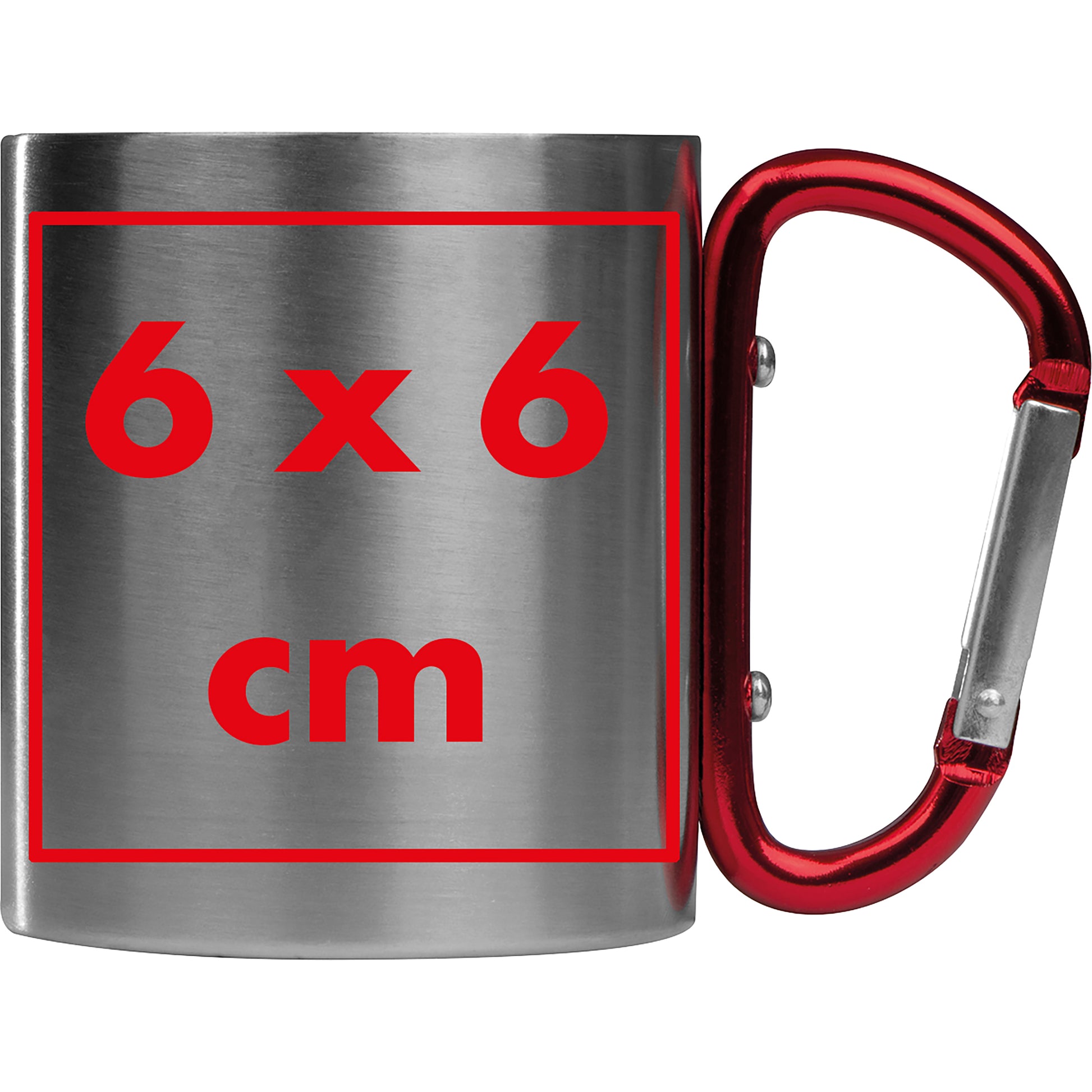 Tasse aus Metall mit Karabinerhaken, 200 ml ANGELICA
