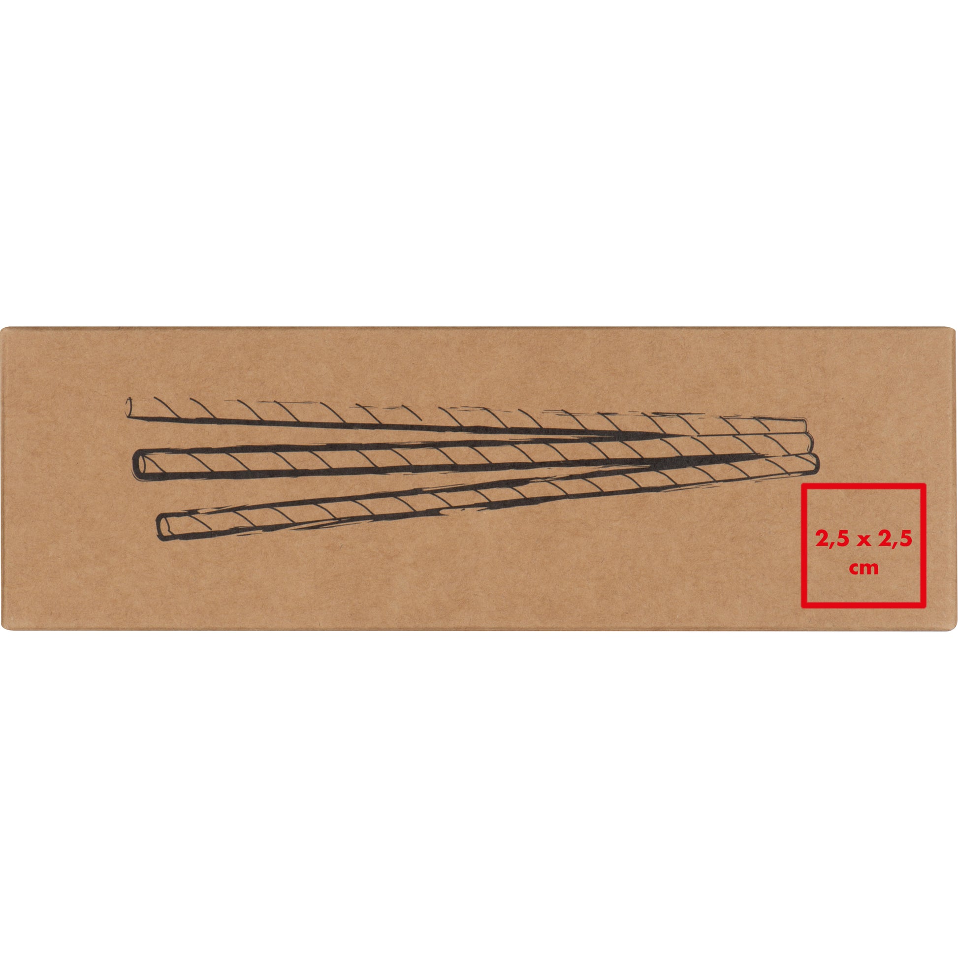 100er Set Trinkhalme aus Papier CARTER