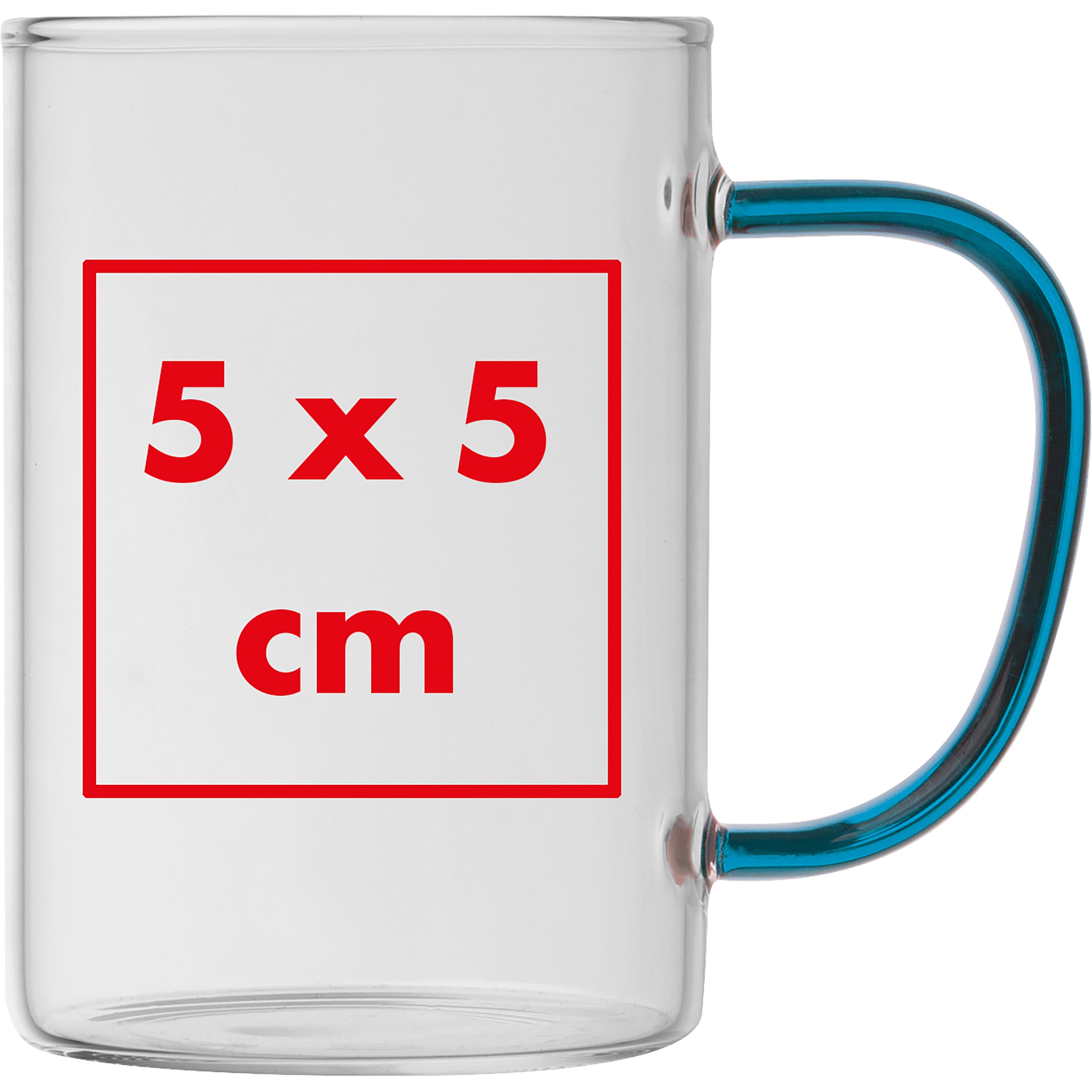 Glastasse mit farbigem Henkel, 250 ml EDDA
