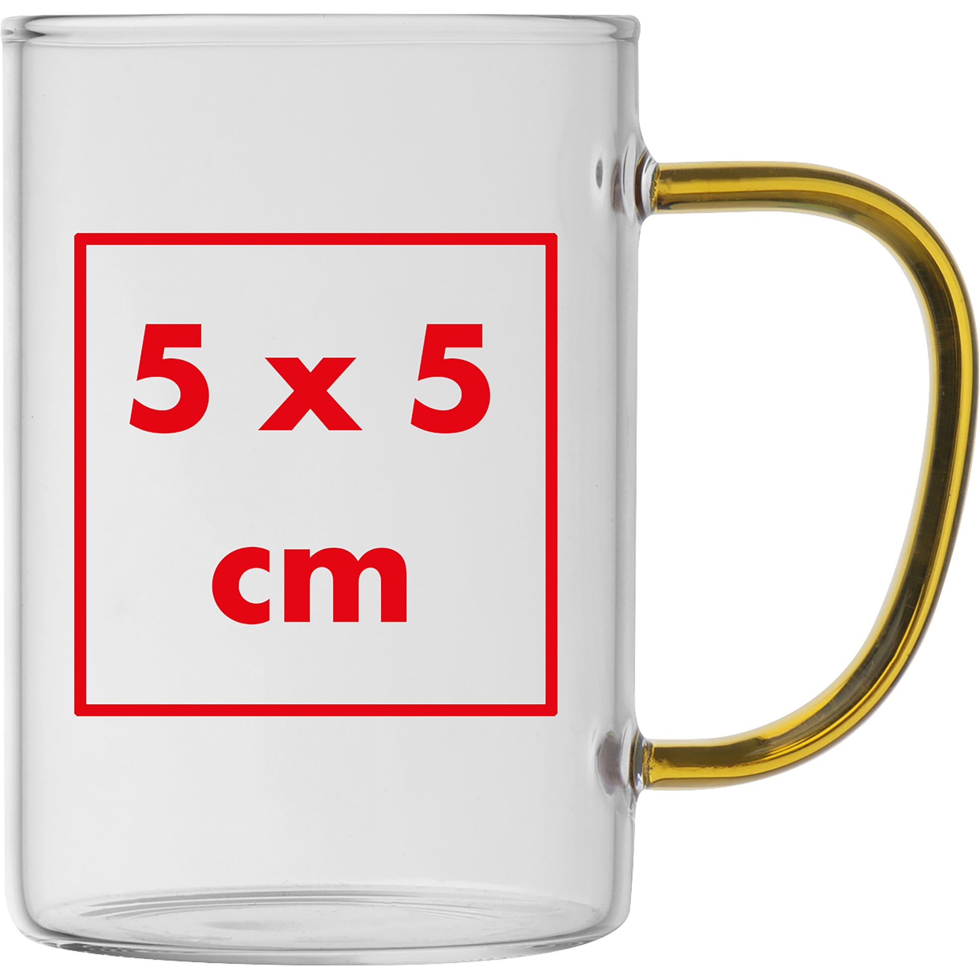 Glastasse mit farbigem Henkel, 250 ml EDDA