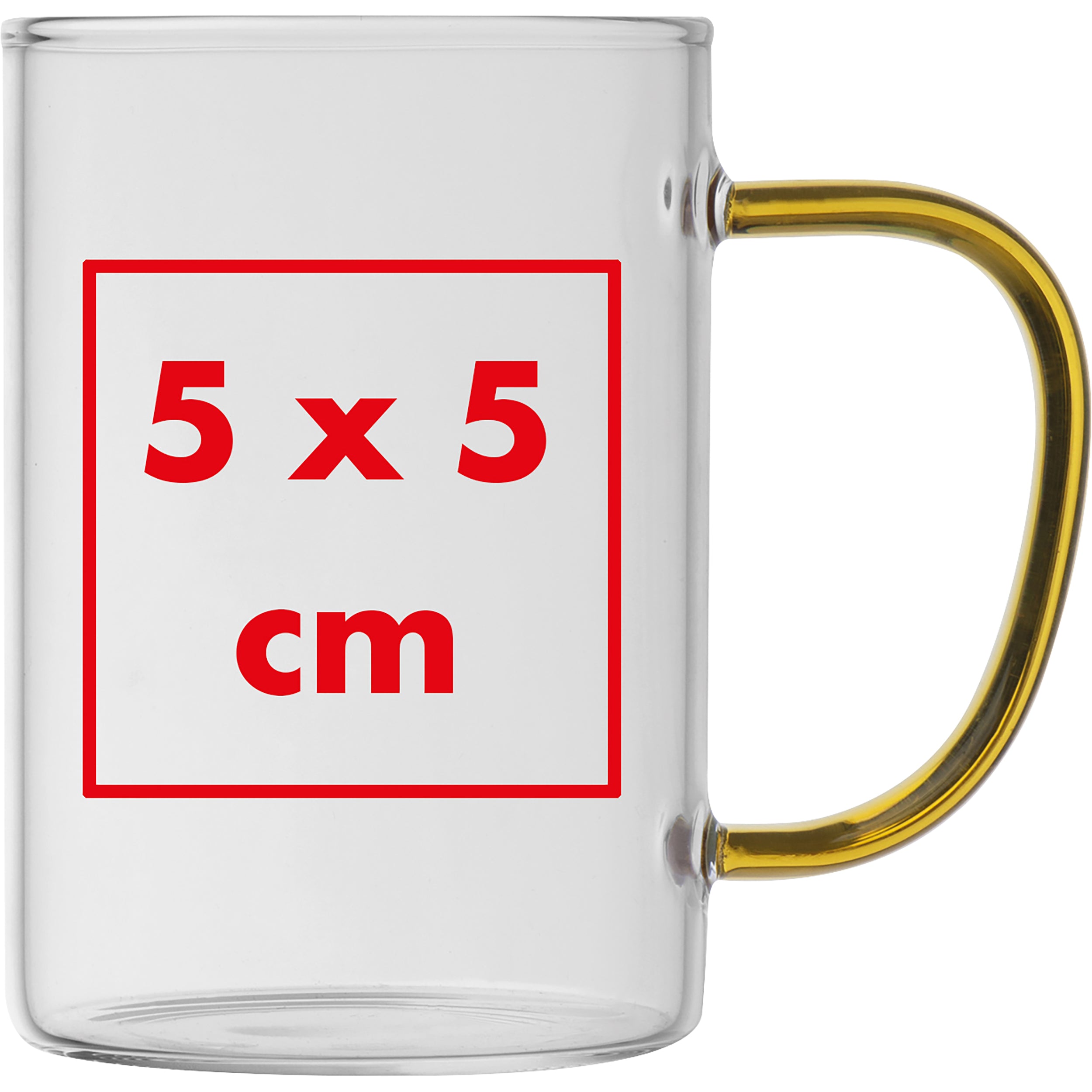 Glastasse mit farbigem Henkel, 250 ml EDDA