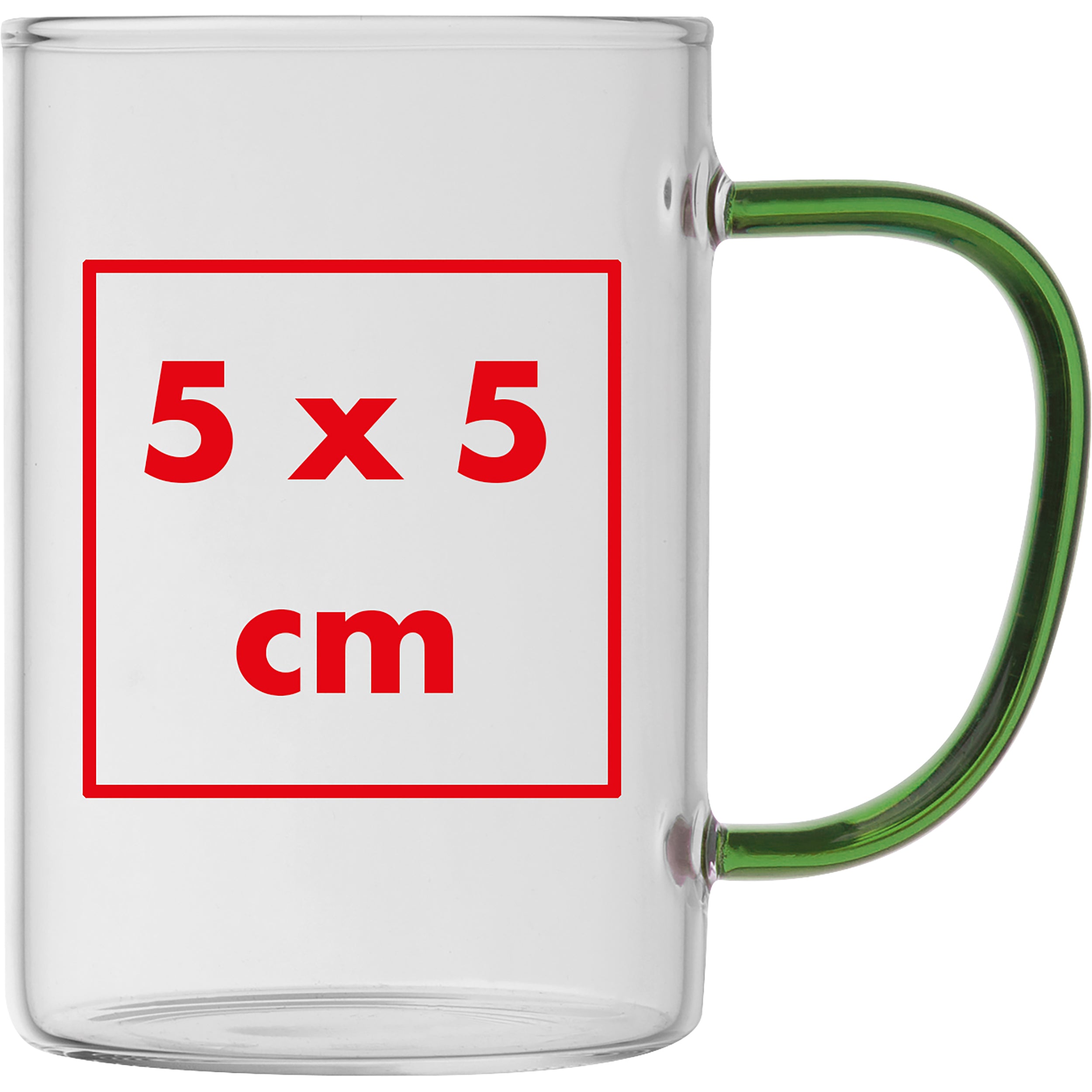 Glastasse mit farbigem Henkel, 250 ml EDDA