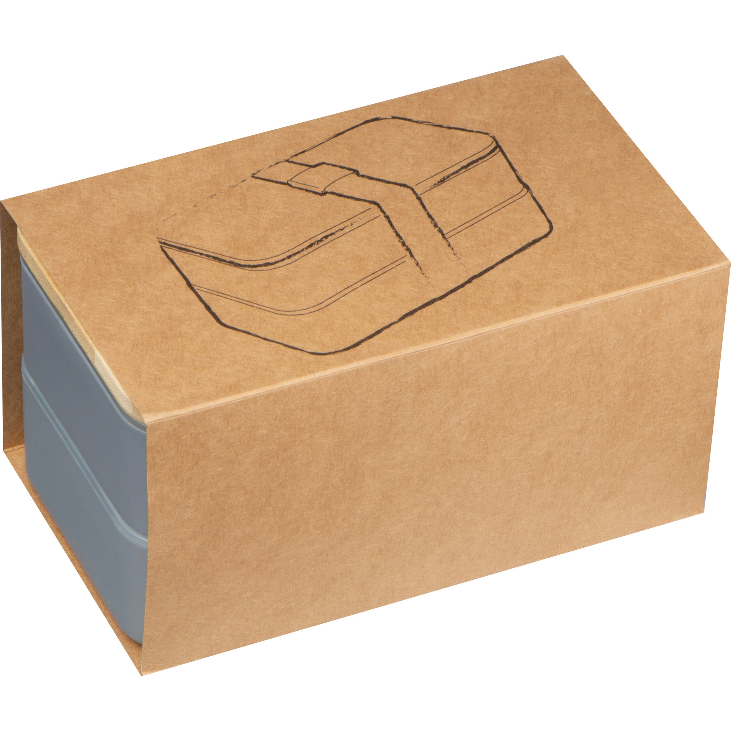 2 stöckige Lunchbox aus Kunststoff und Bambus SALVATORE
