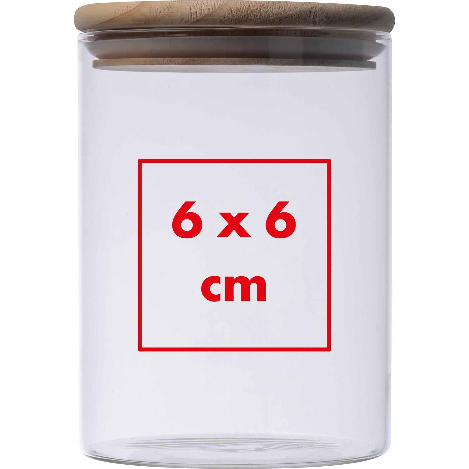 Dose aus Borosilikatglas mit Bambusdeckel, 700 ml TYMON