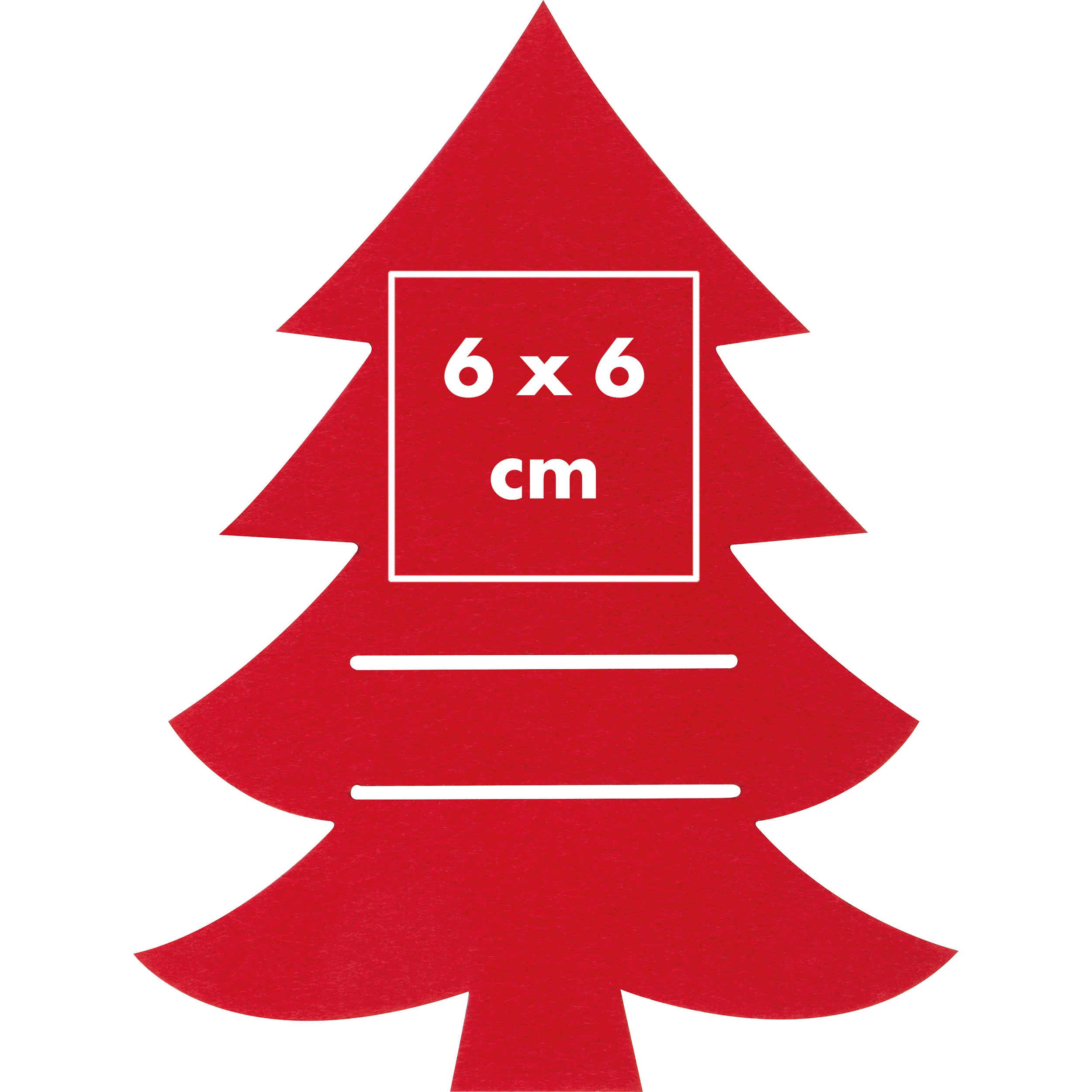 Bestecktasche in Christbaumoptik LOREDANA
