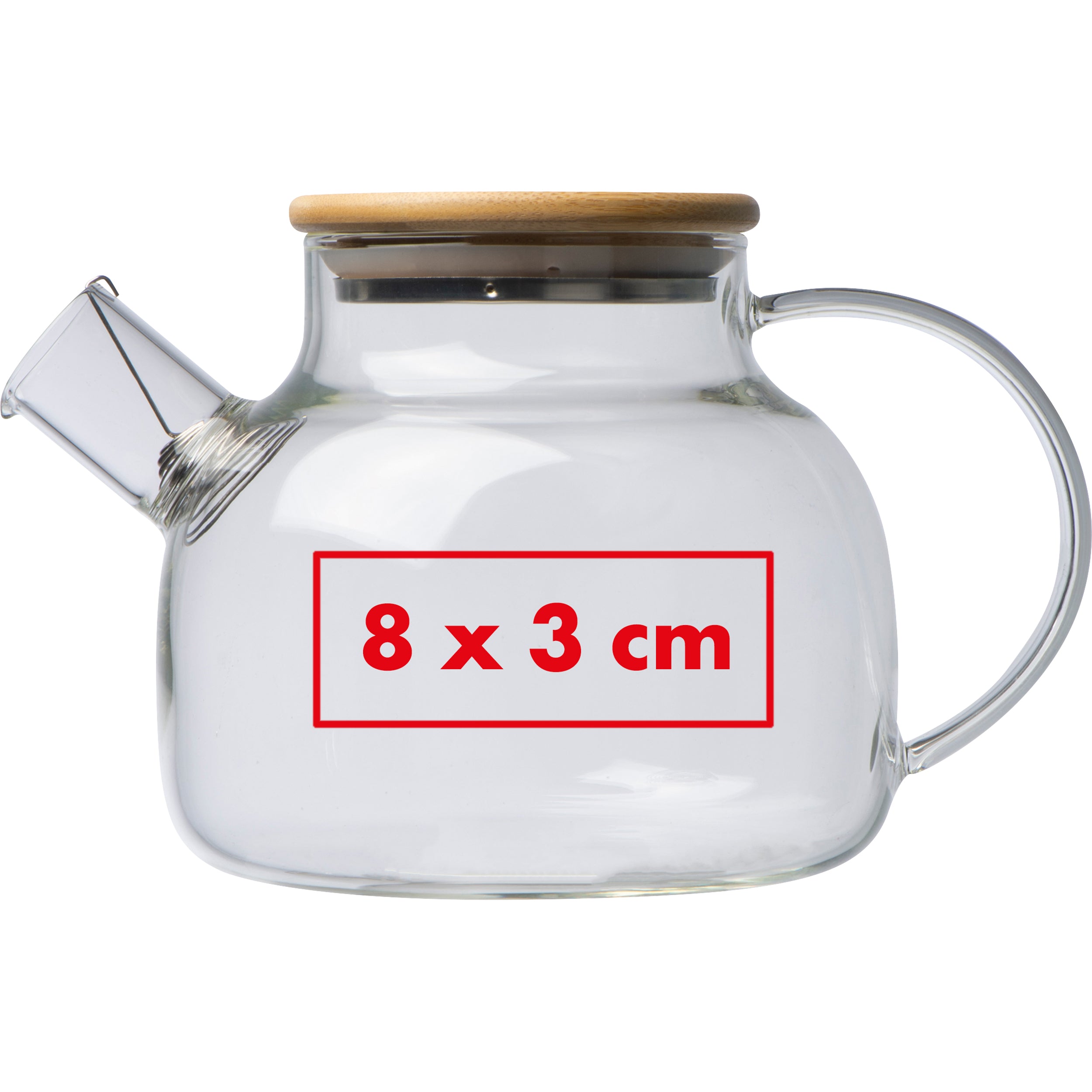 Glaskanne mit Bambusdeckel, 1.000 ml LUCILLE