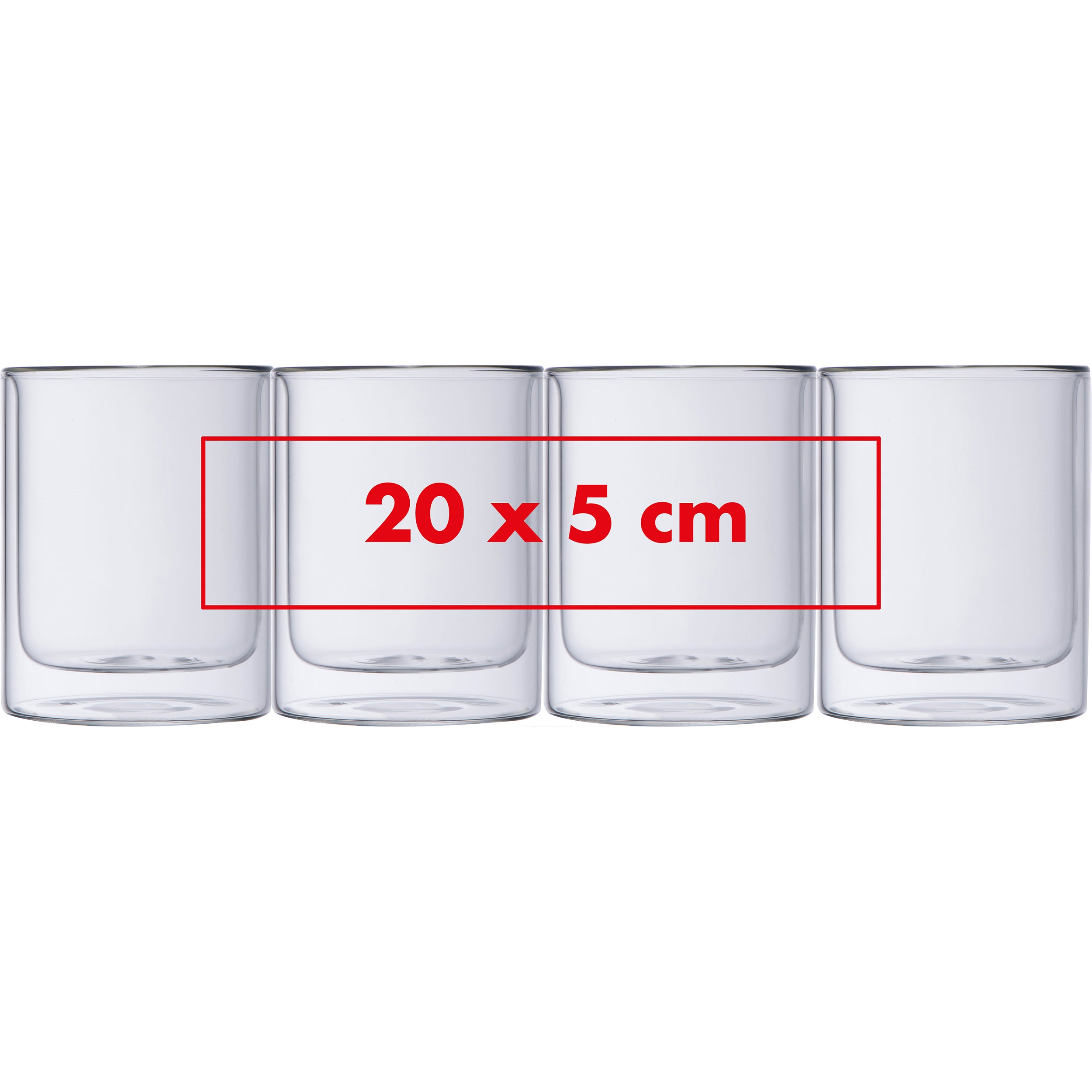 CrisMa Doppelwandige Glastasse 330 ml STUART