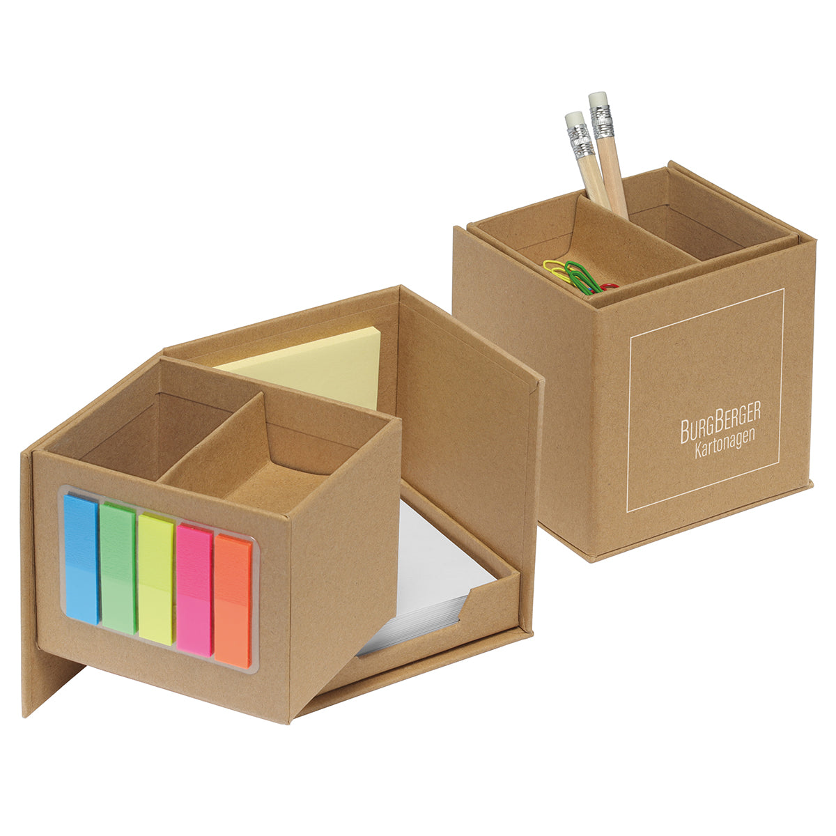 Zettelbox Karton, zum Aufklappen, – Bild 2