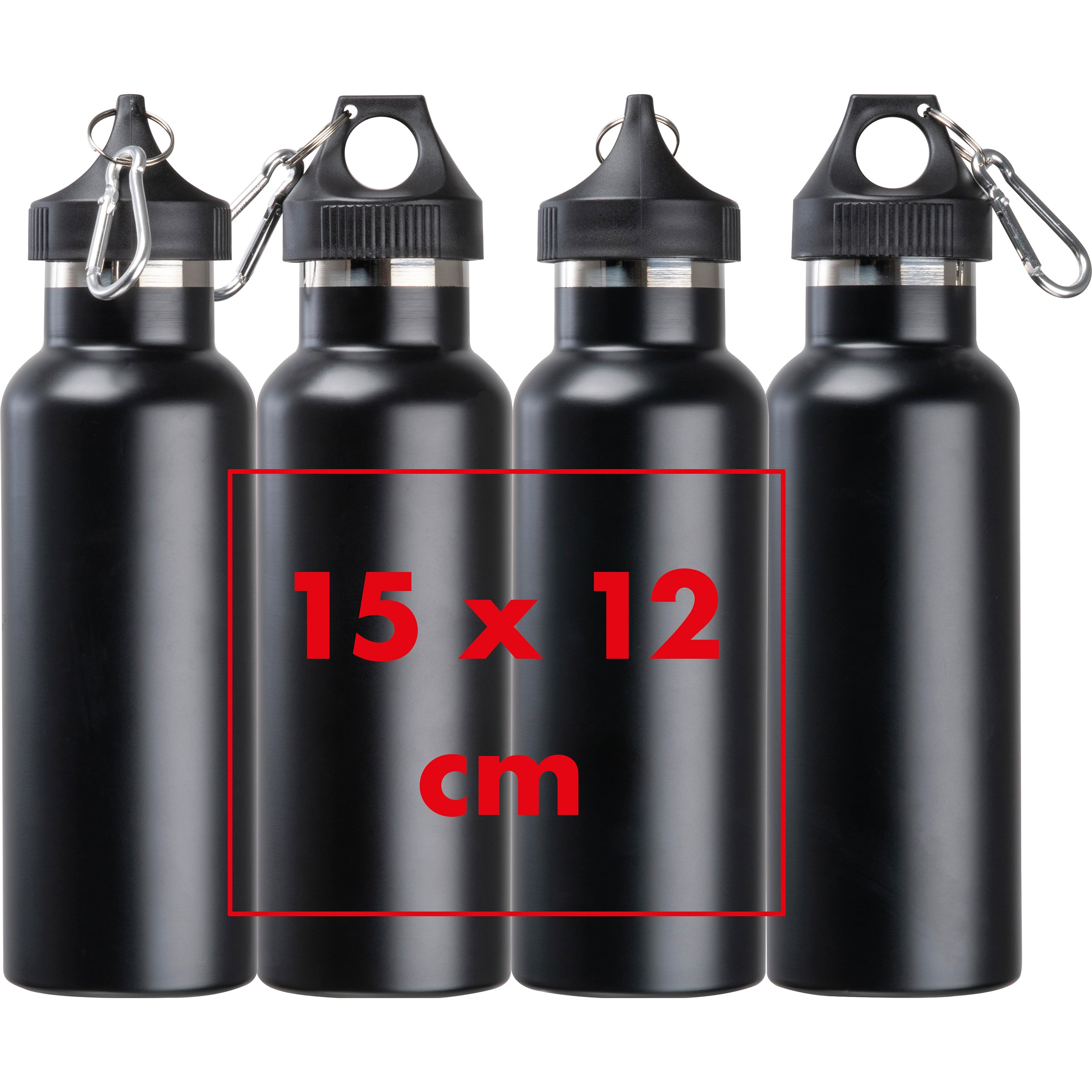 Vakuum Trinkflasche mit Karabiner, 500 ml NICOLAS
