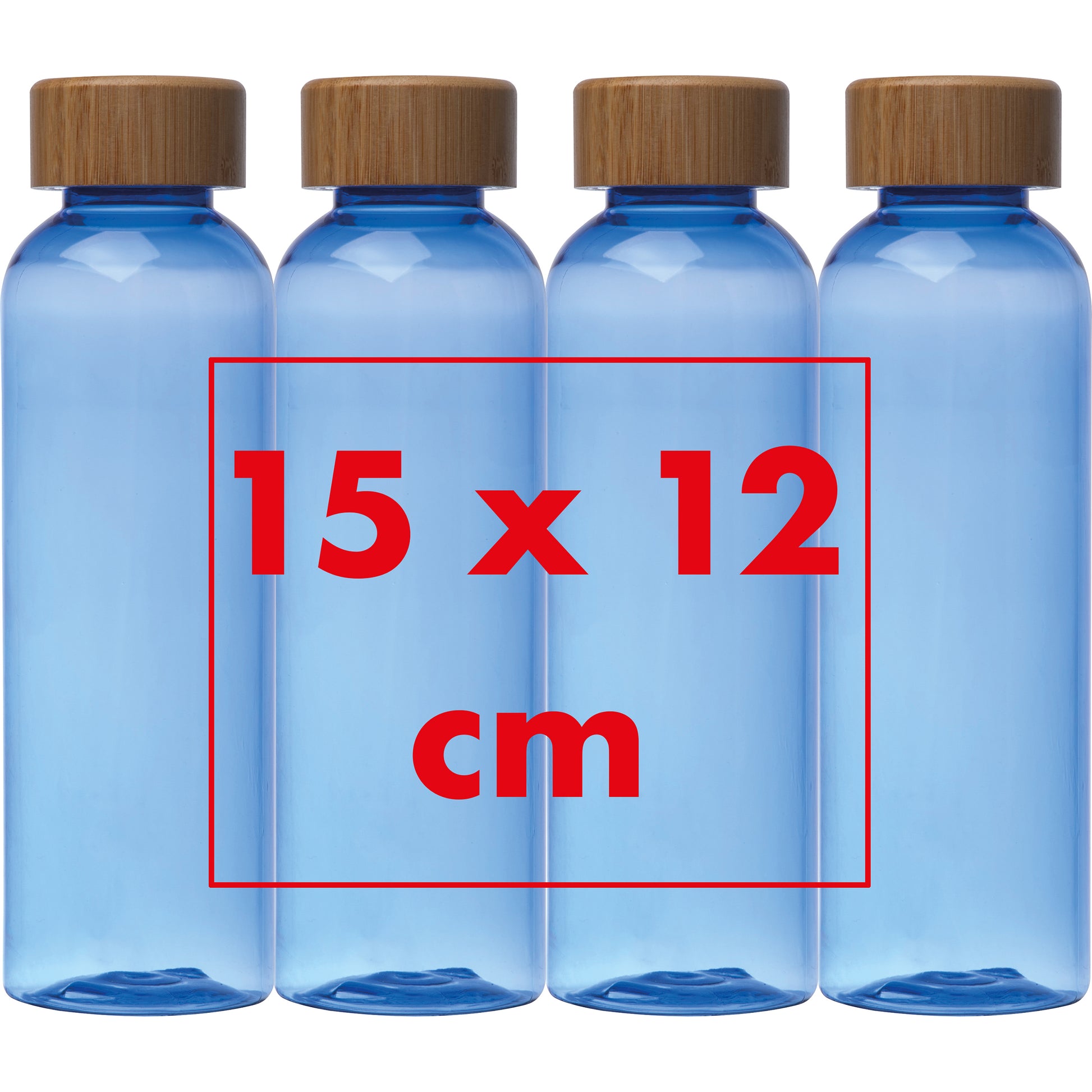 Trinkflasche aus PET mit Bambusdeckel, 500 ml SAMBOR