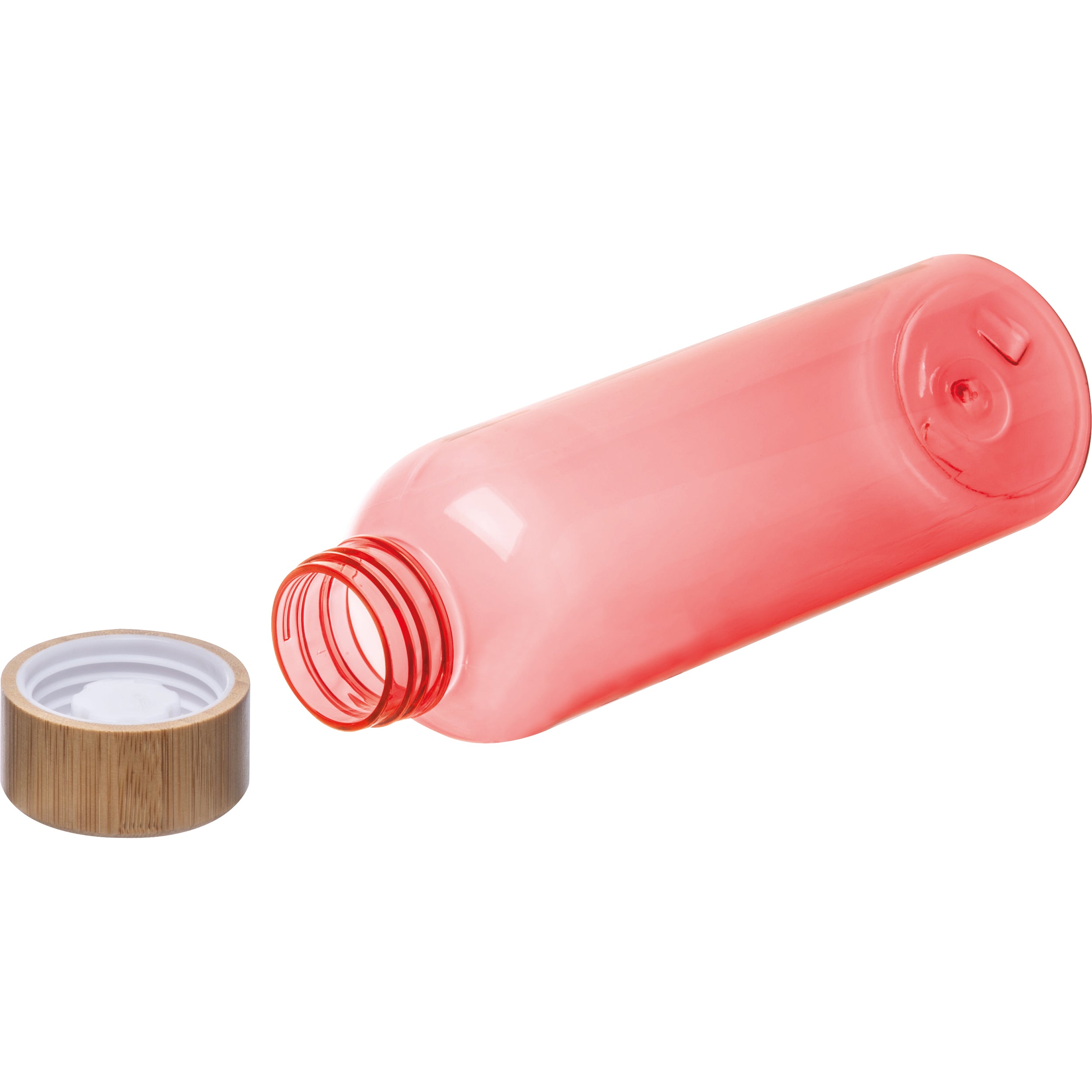 Trinkflasche aus PET mit Bambusdeckel, 500 ml SAMBOR