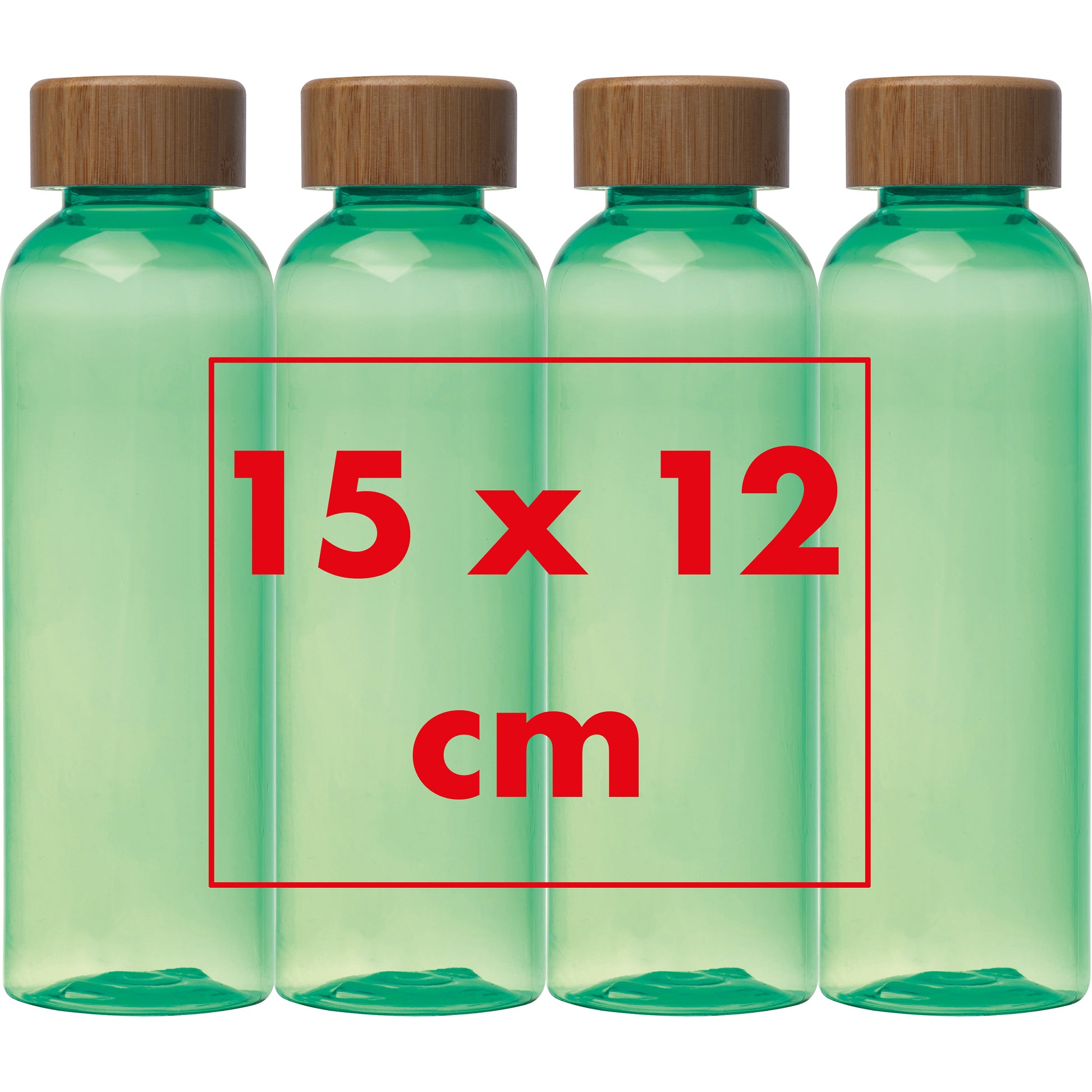 Trinkflasche aus PET mit Bambusdeckel, 500 ml SAMBOR