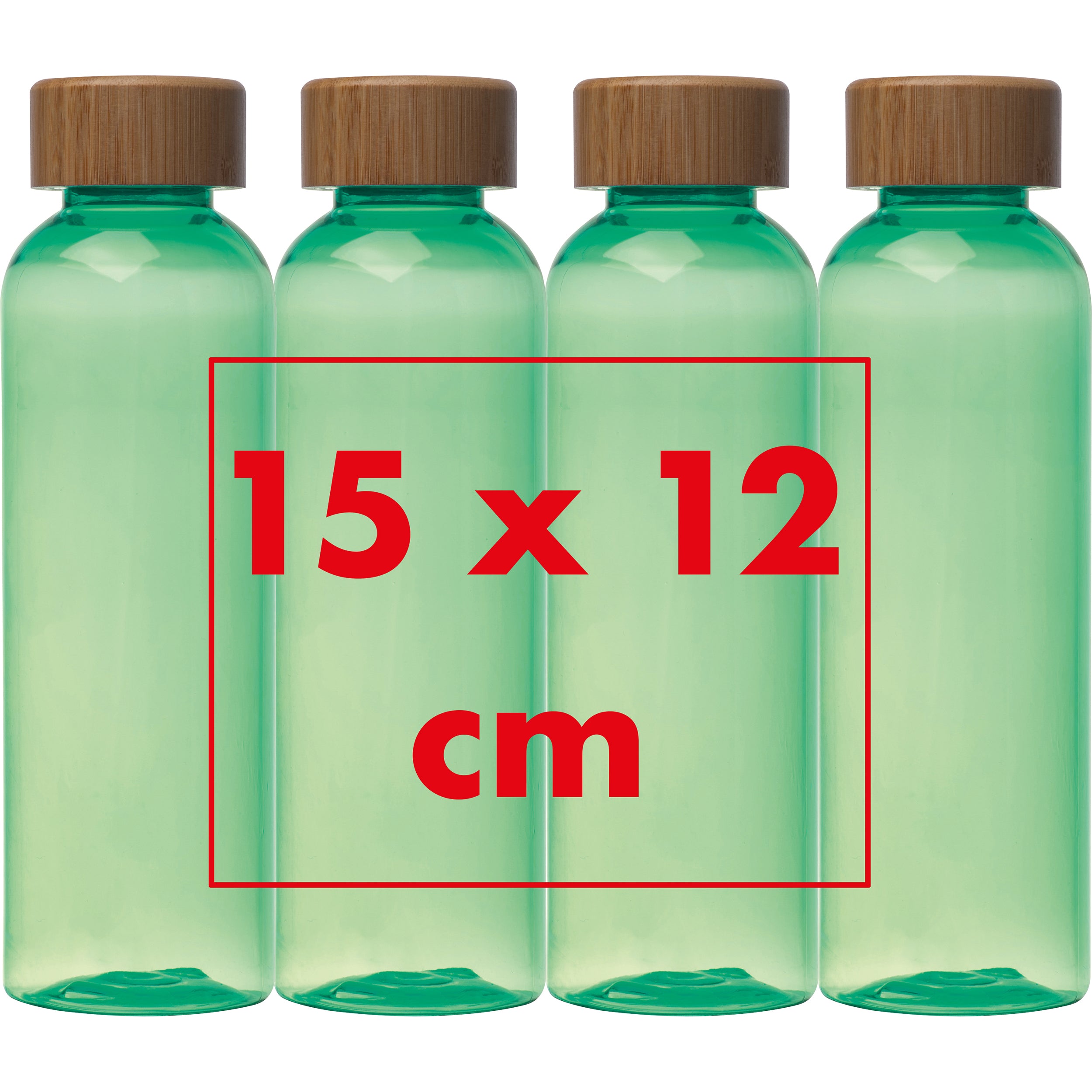 Trinkflasche aus PET mit Bambusdeckel, 500 ml SAMBOR