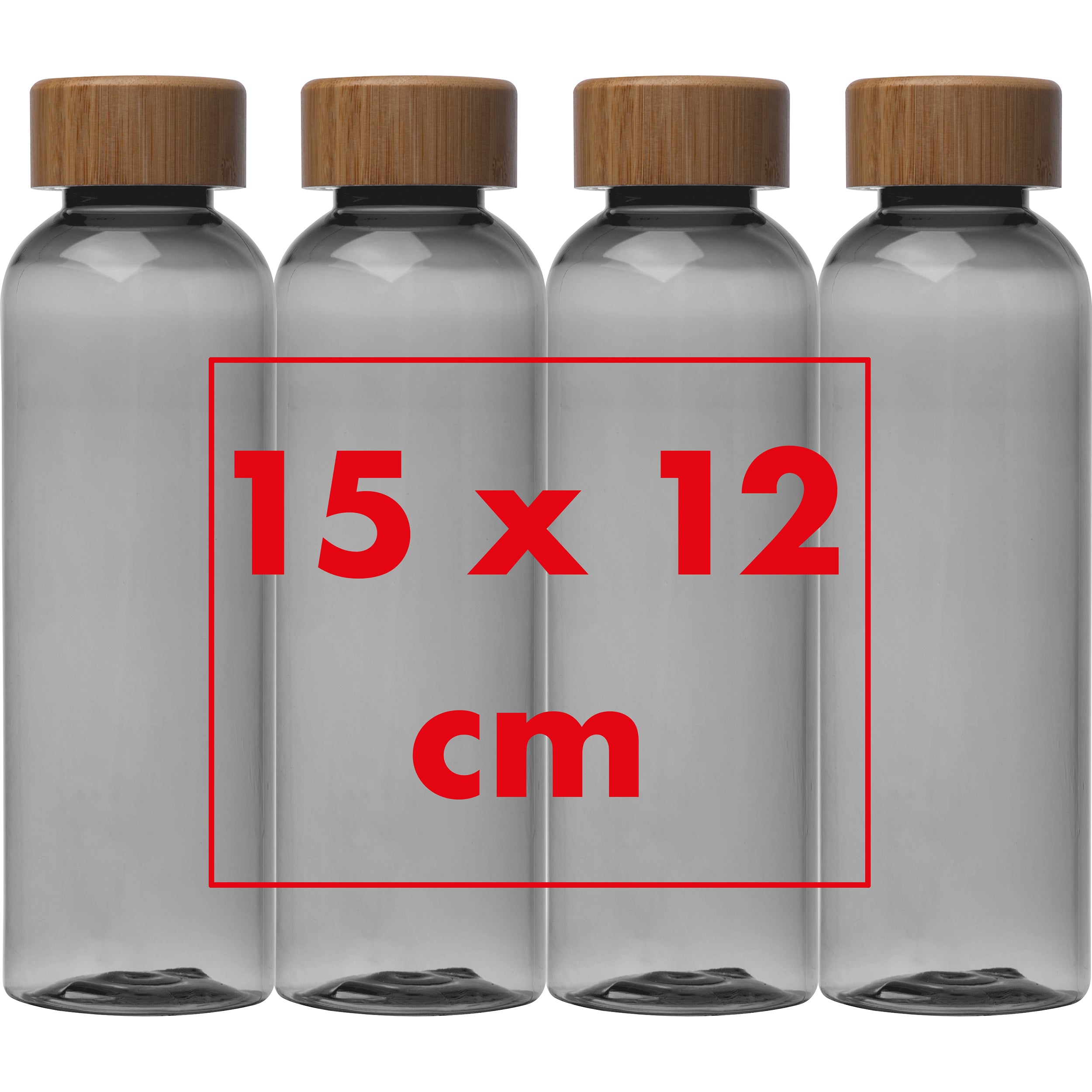 Trinkflasche aus PET mit Bambusdeckel, 500 ml SAMBOR