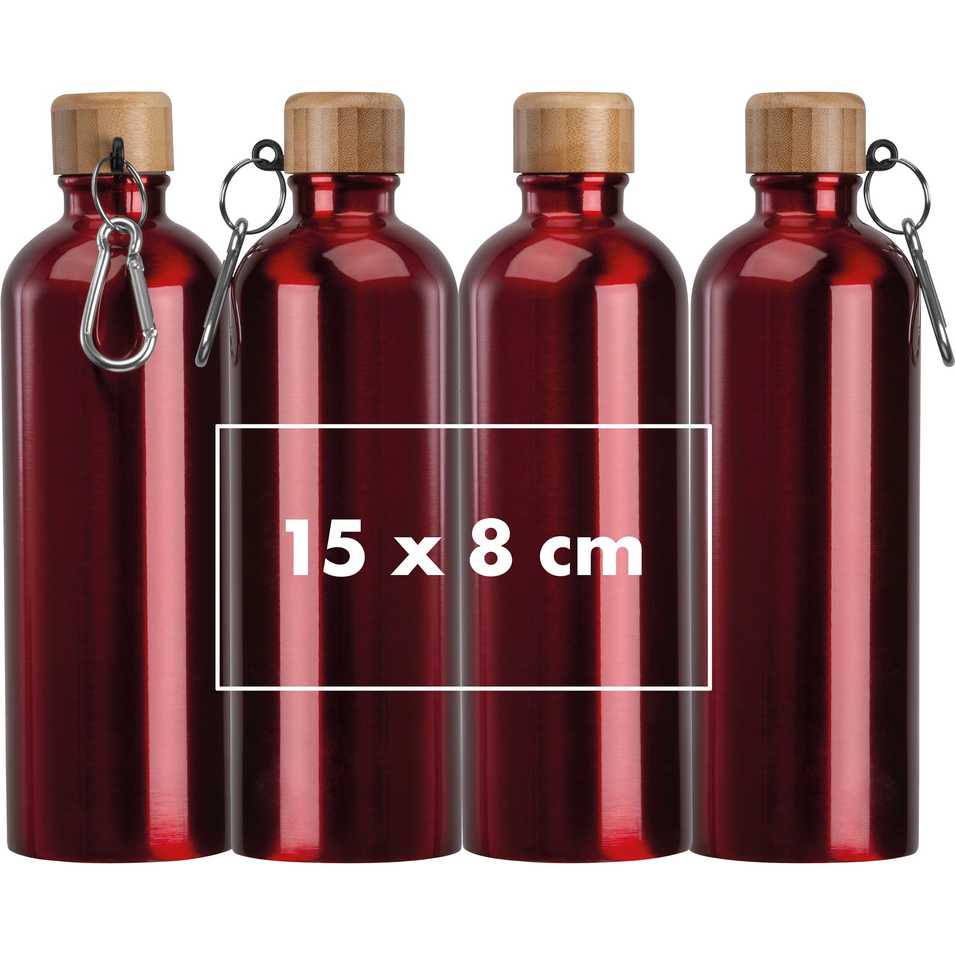 Edelstahltrinkflasche mit Karabiner, 750 ml RUTH