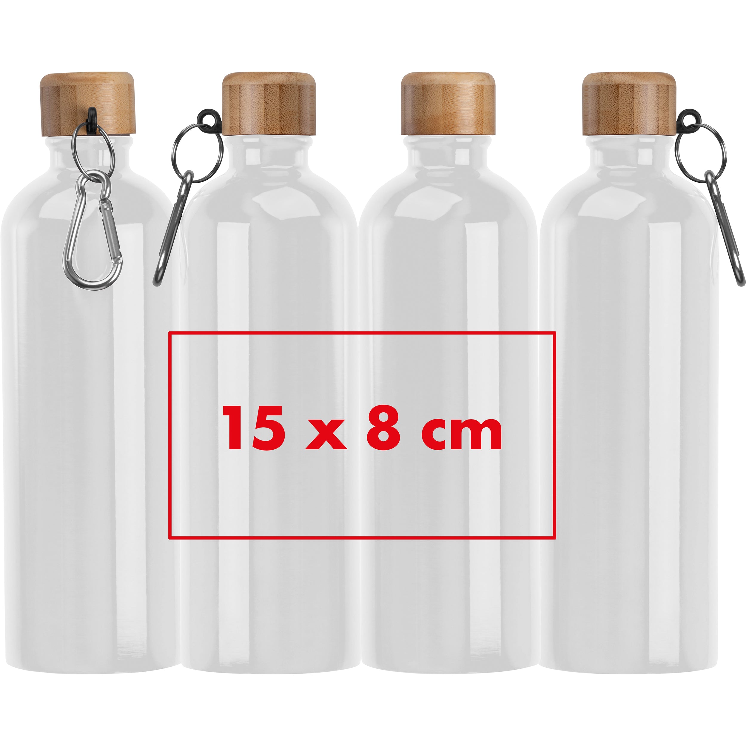 Edelstahltrinkflasche mit Karabiner, 750 ml RUTH