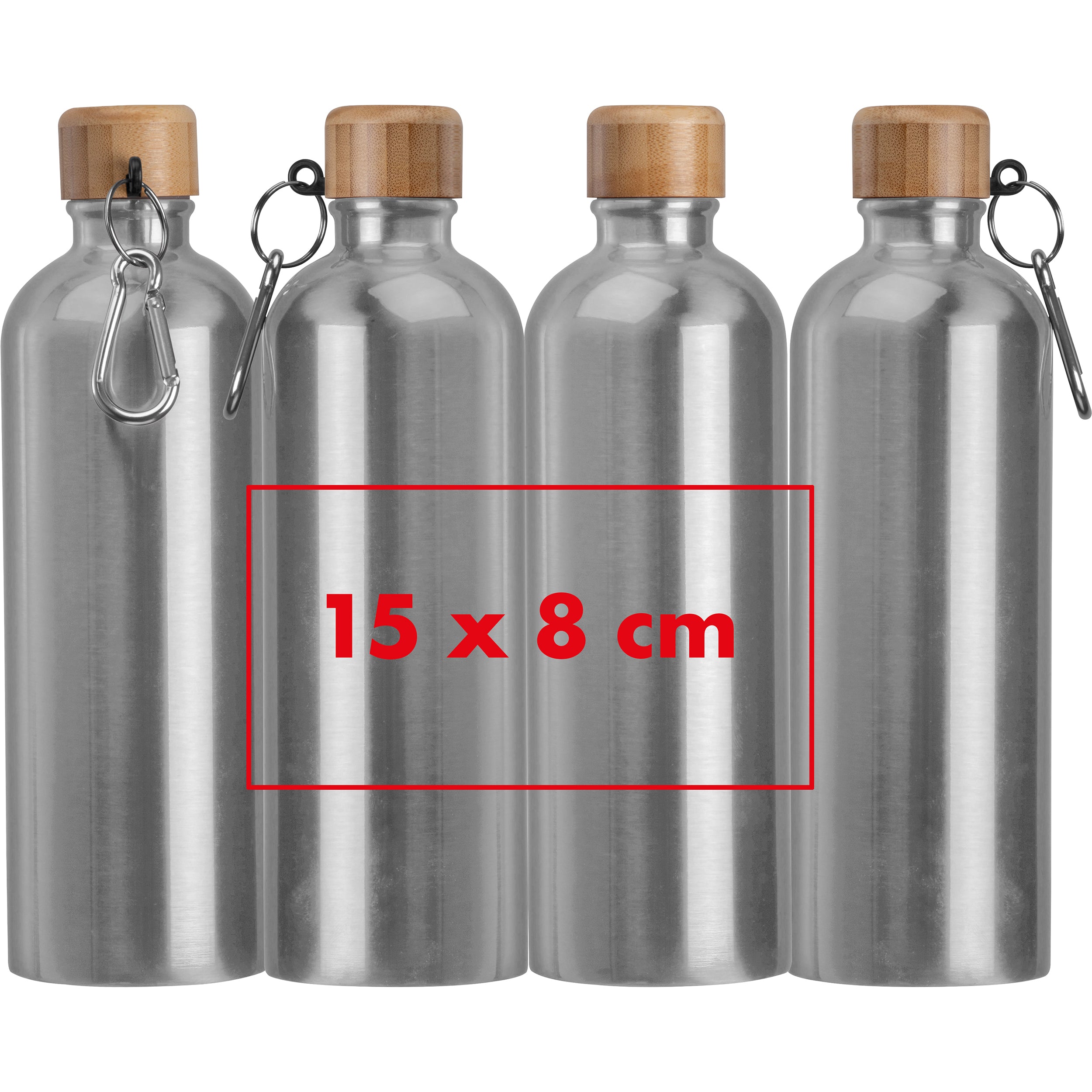 Edelstahltrinkflasche mit Karabiner, 750 ml RUTH