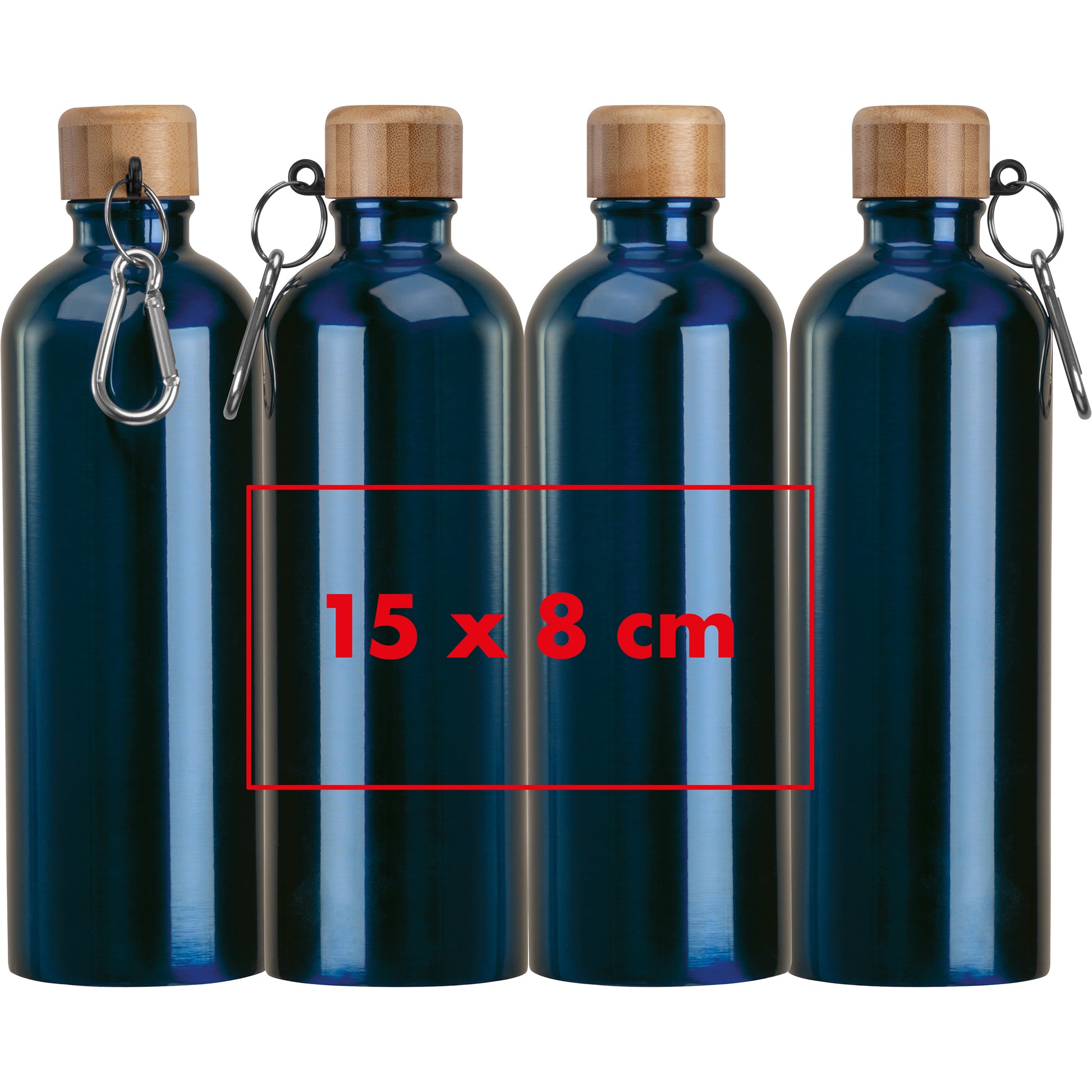Edelstahltrinkflasche mit Karabiner, 750 ml RUTH