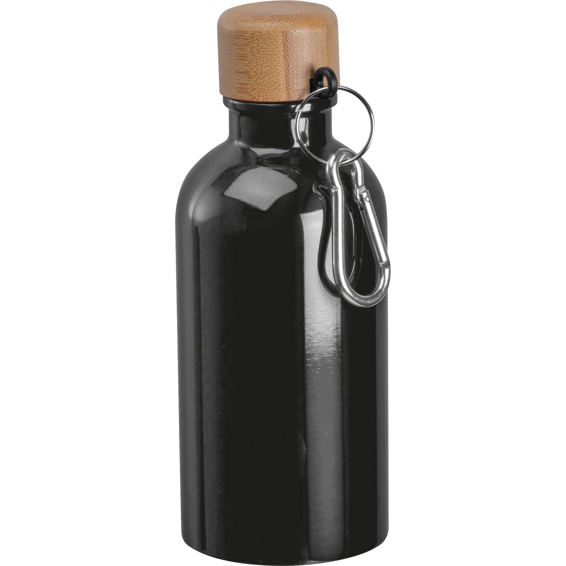 Edelstahltrinkflasche mit Karabiner, 400 ml MARILYN