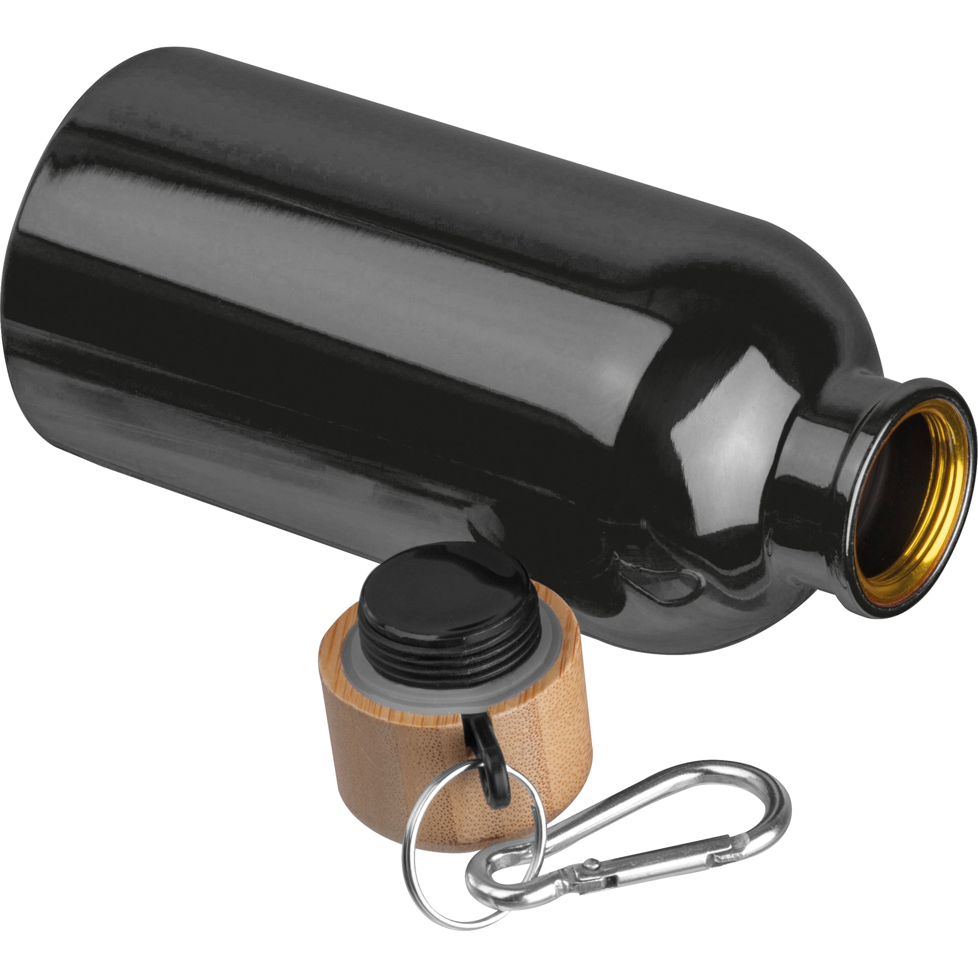 Edelstahltrinkflasche mit Karabiner, 400 ml MARILYN