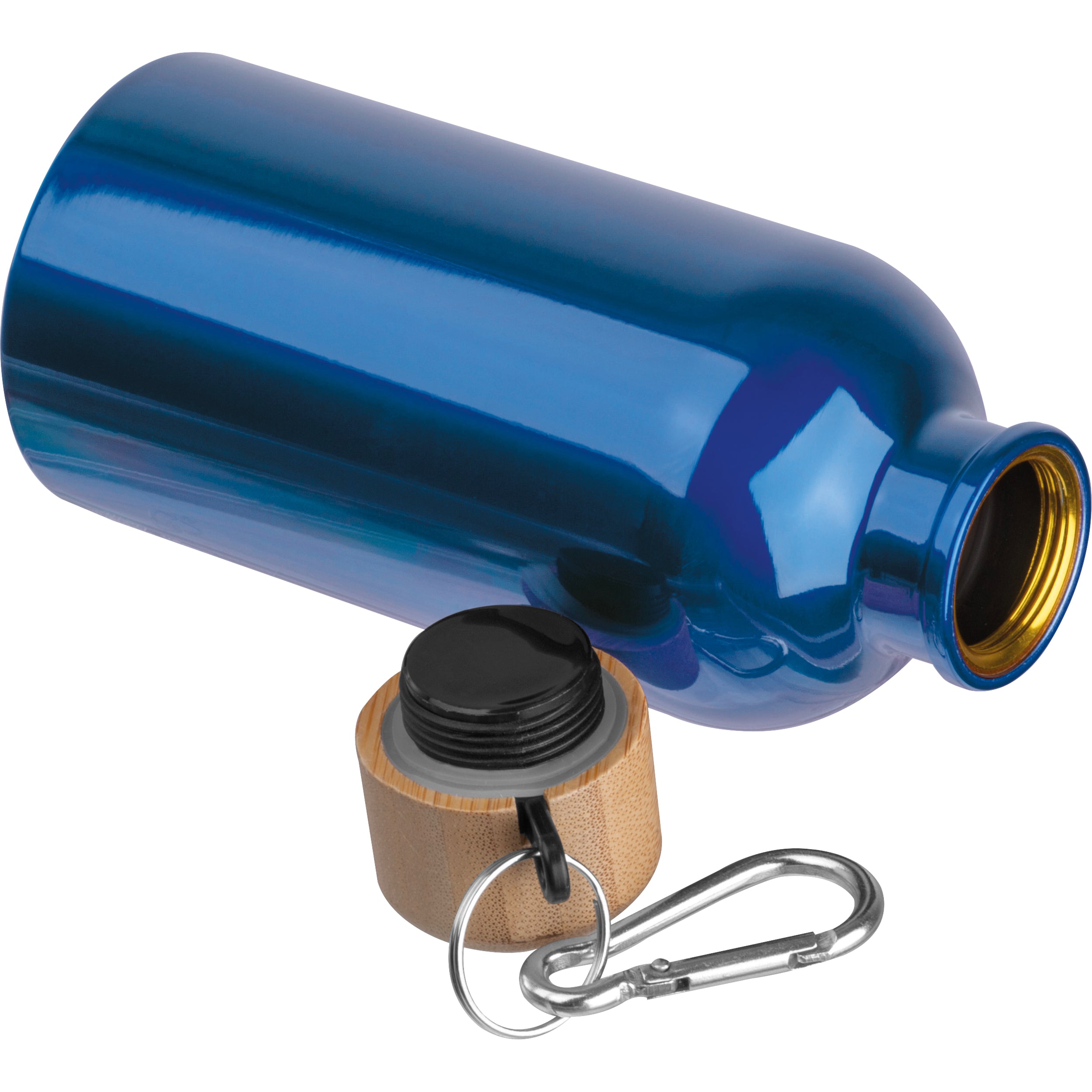 Edelstahltrinkflasche mit Karabiner, 400 ml MARILYN