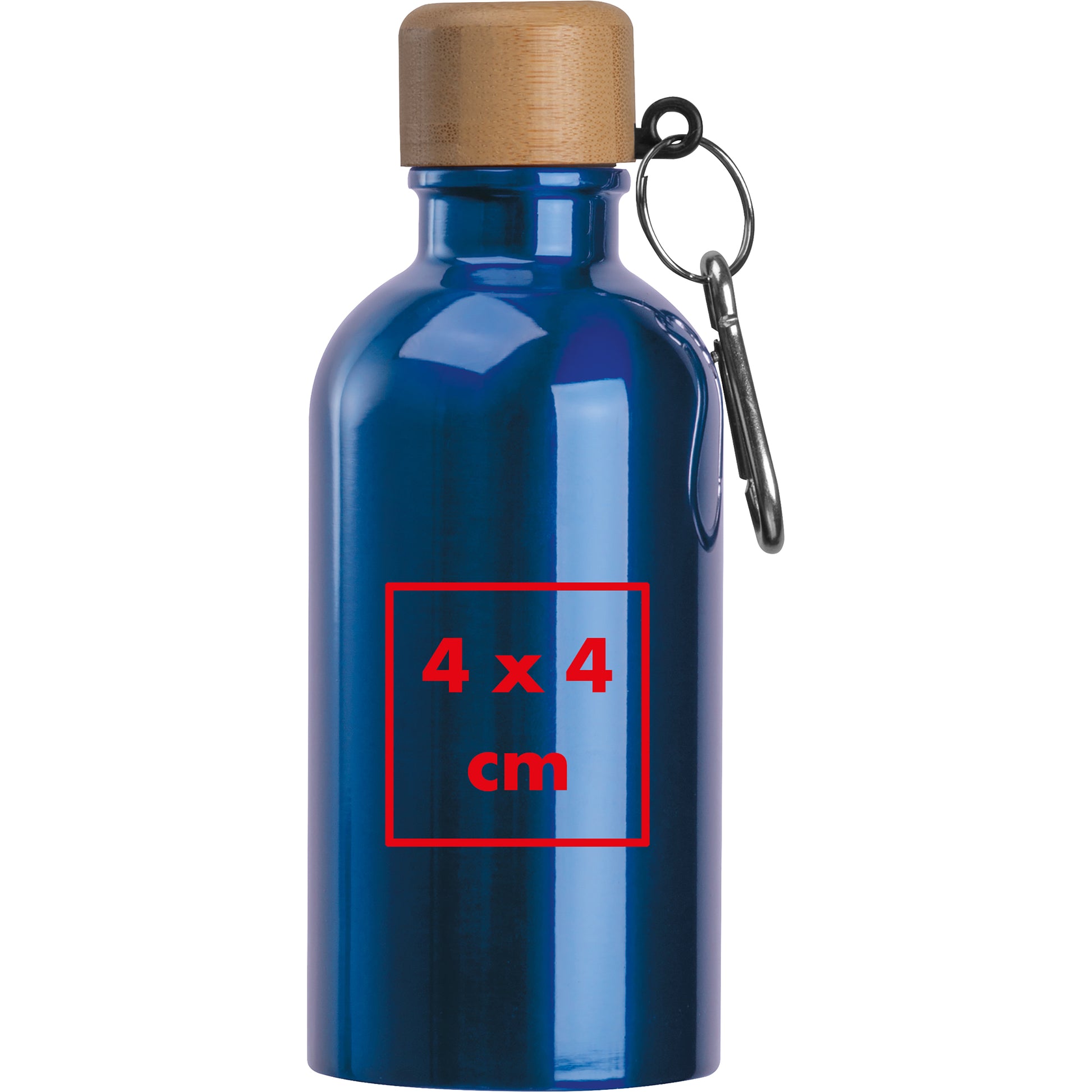 Edelstahltrinkflasche mit Karabiner, 400 ml MARILYN