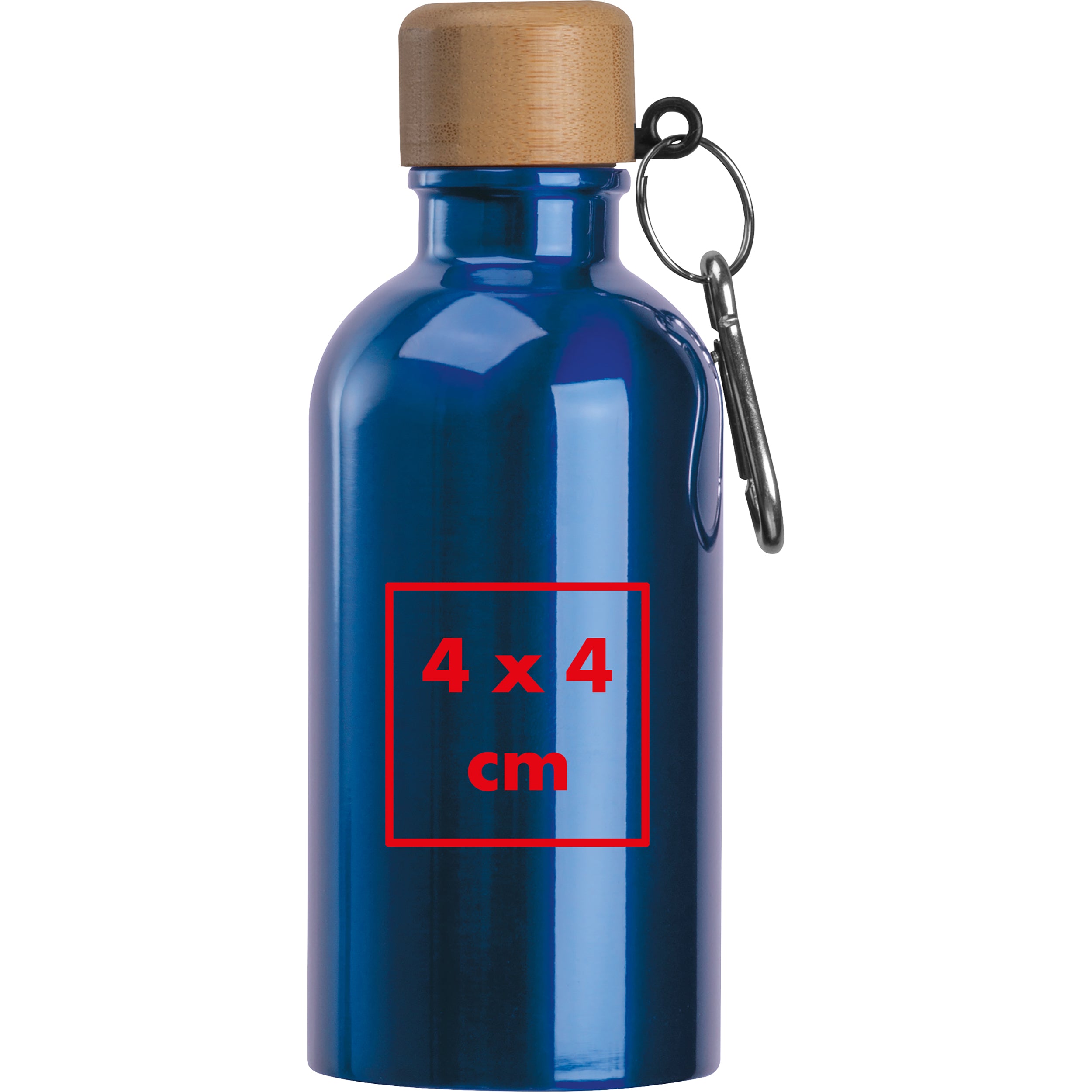 Edelstahltrinkflasche mit Karabiner, 400 ml MARILYN