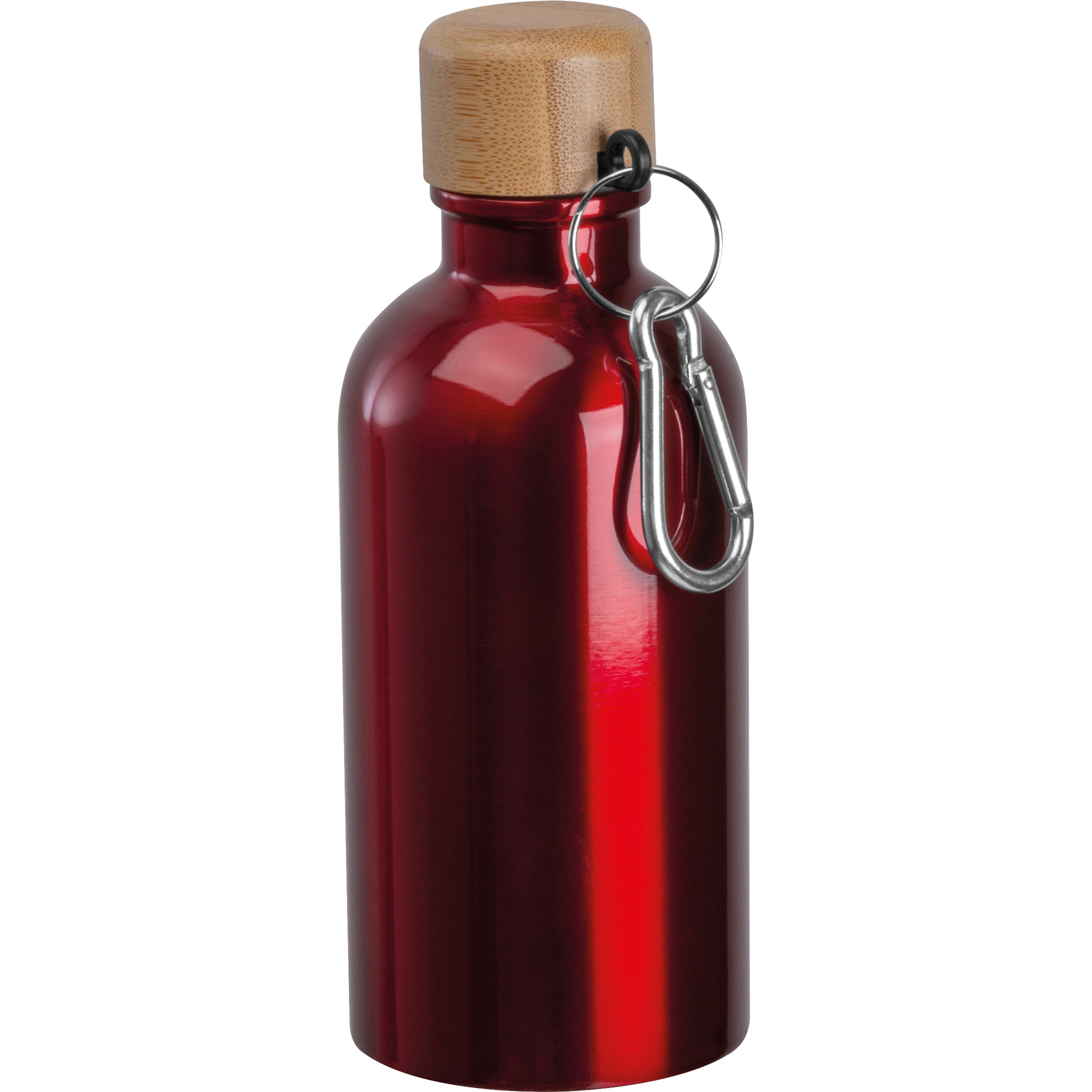 Edelstahltrinkflasche mit Karabiner, 400 ml MARILYN