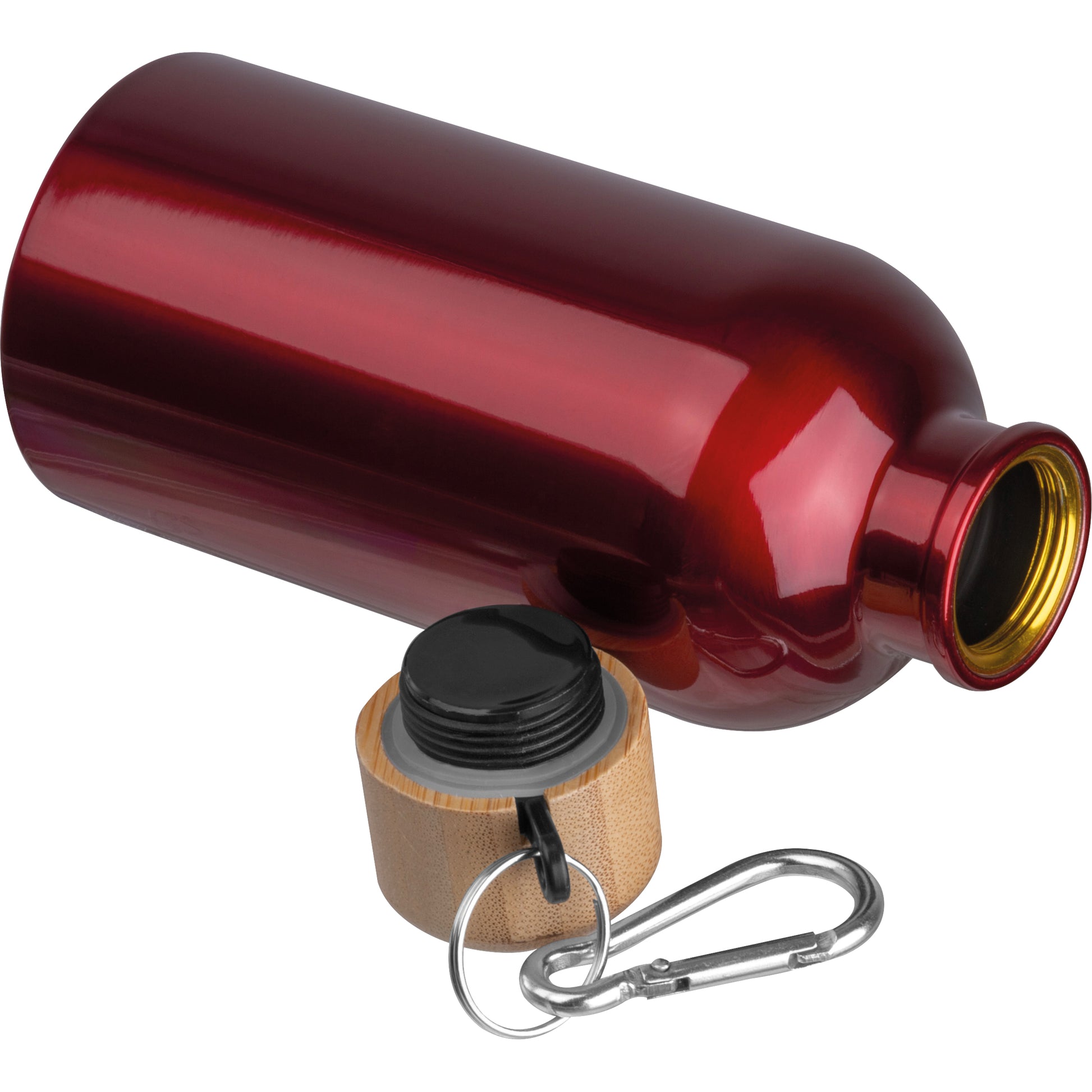 Edelstahltrinkflasche mit Karabiner, 400 ml MARILYN