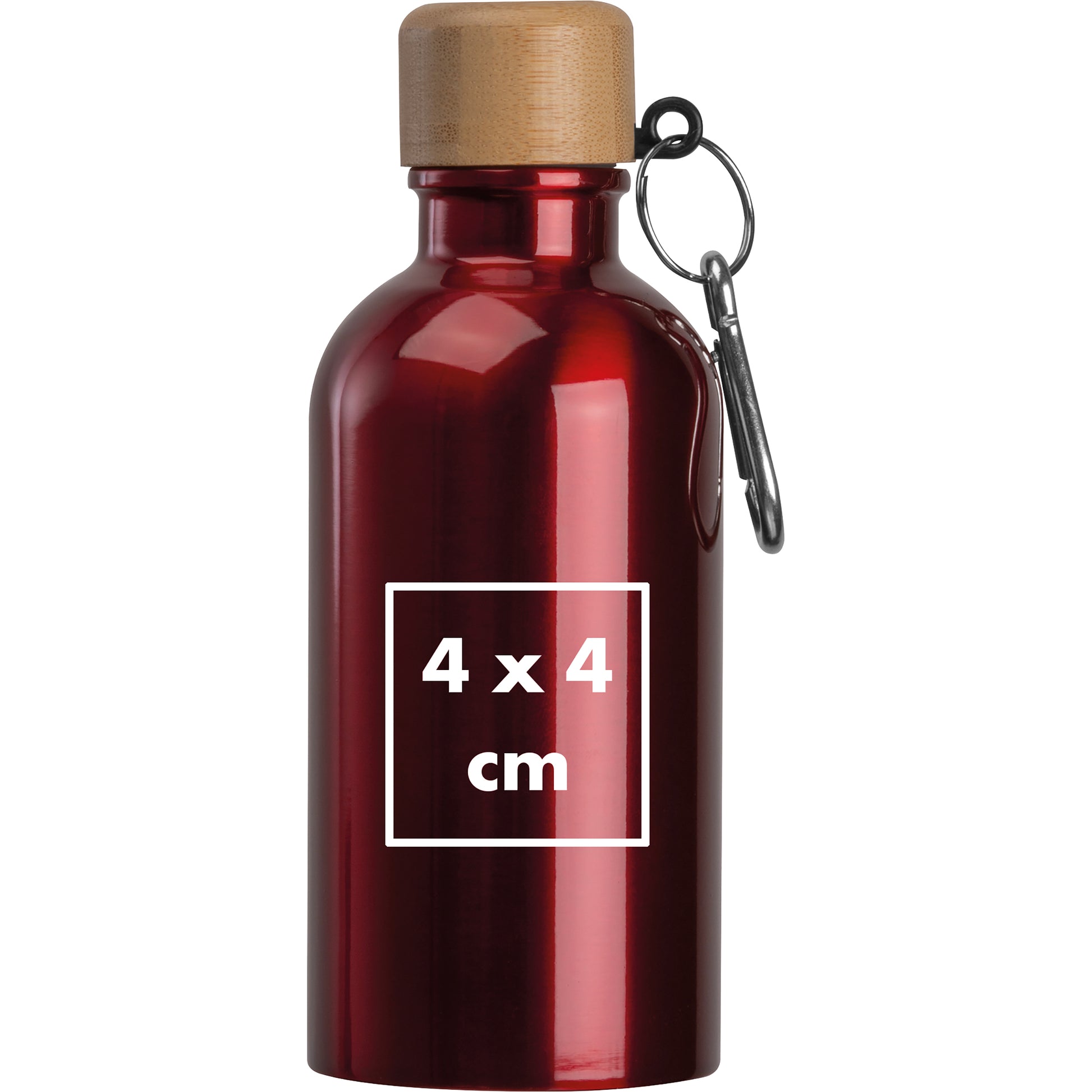 Edelstahltrinkflasche mit Karabiner, 400 ml MARILYN