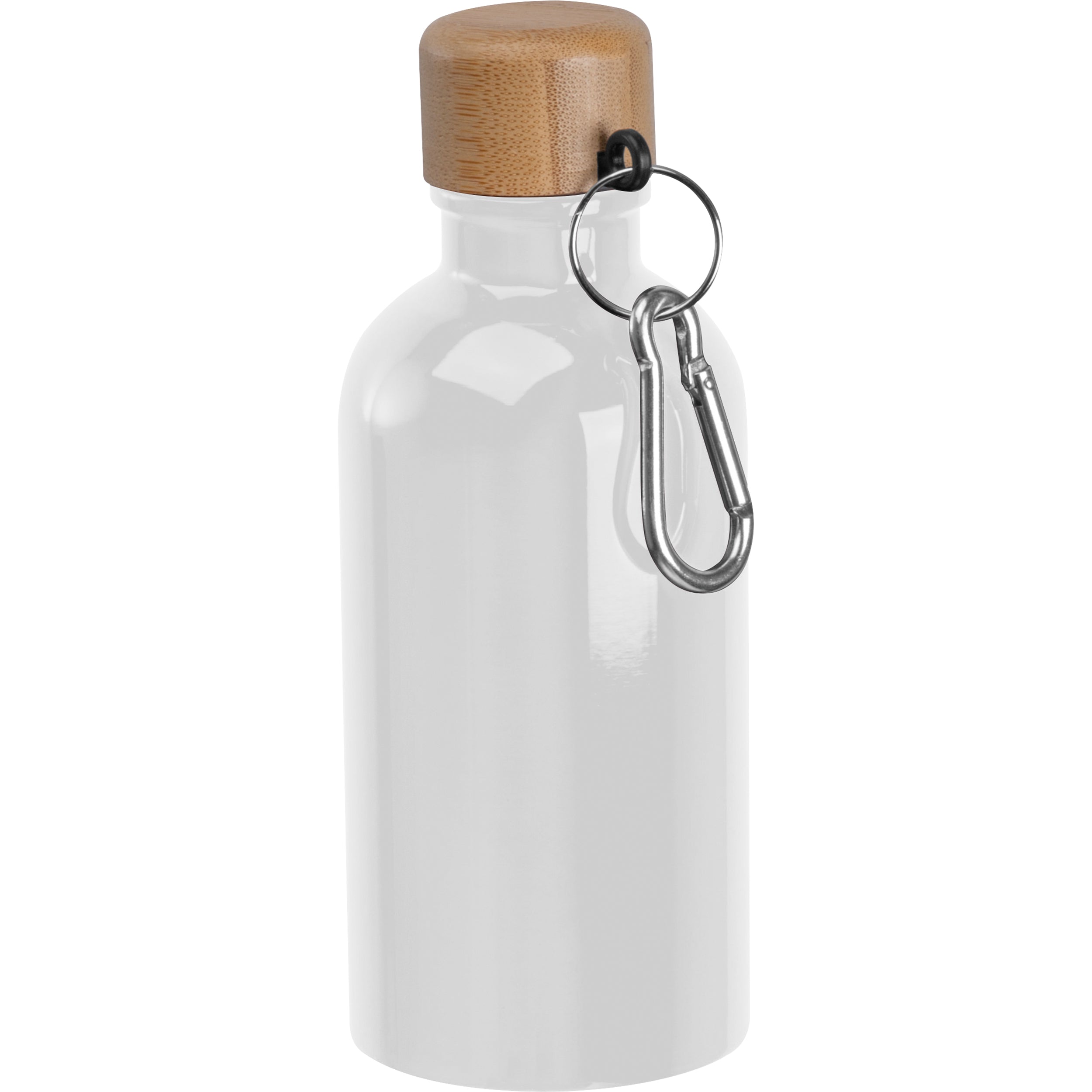 Edelstahltrinkflasche mit Karabiner, 400 ml MARILYN
