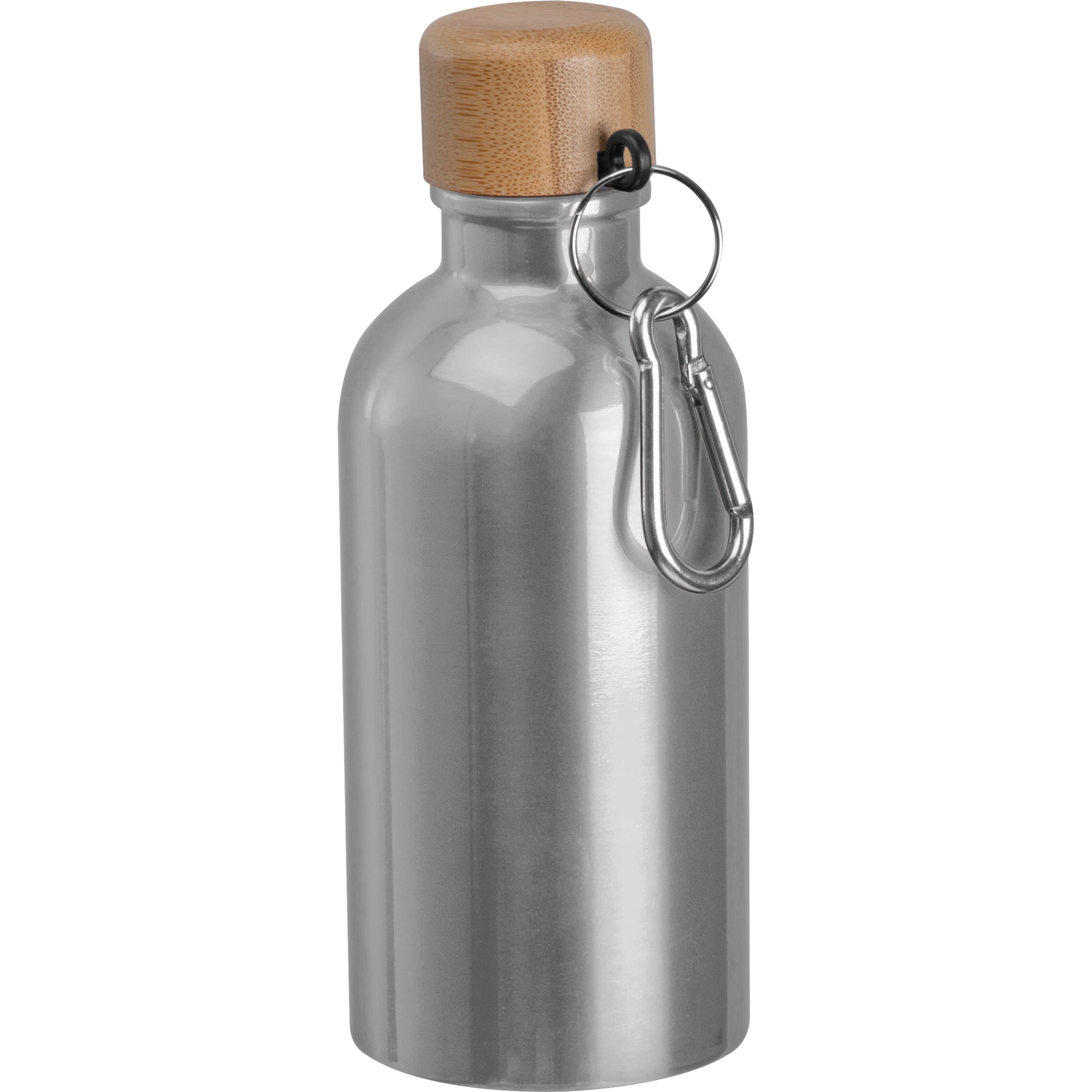 Edelstahltrinkflasche mit Karabiner, 400 ml MARILYN