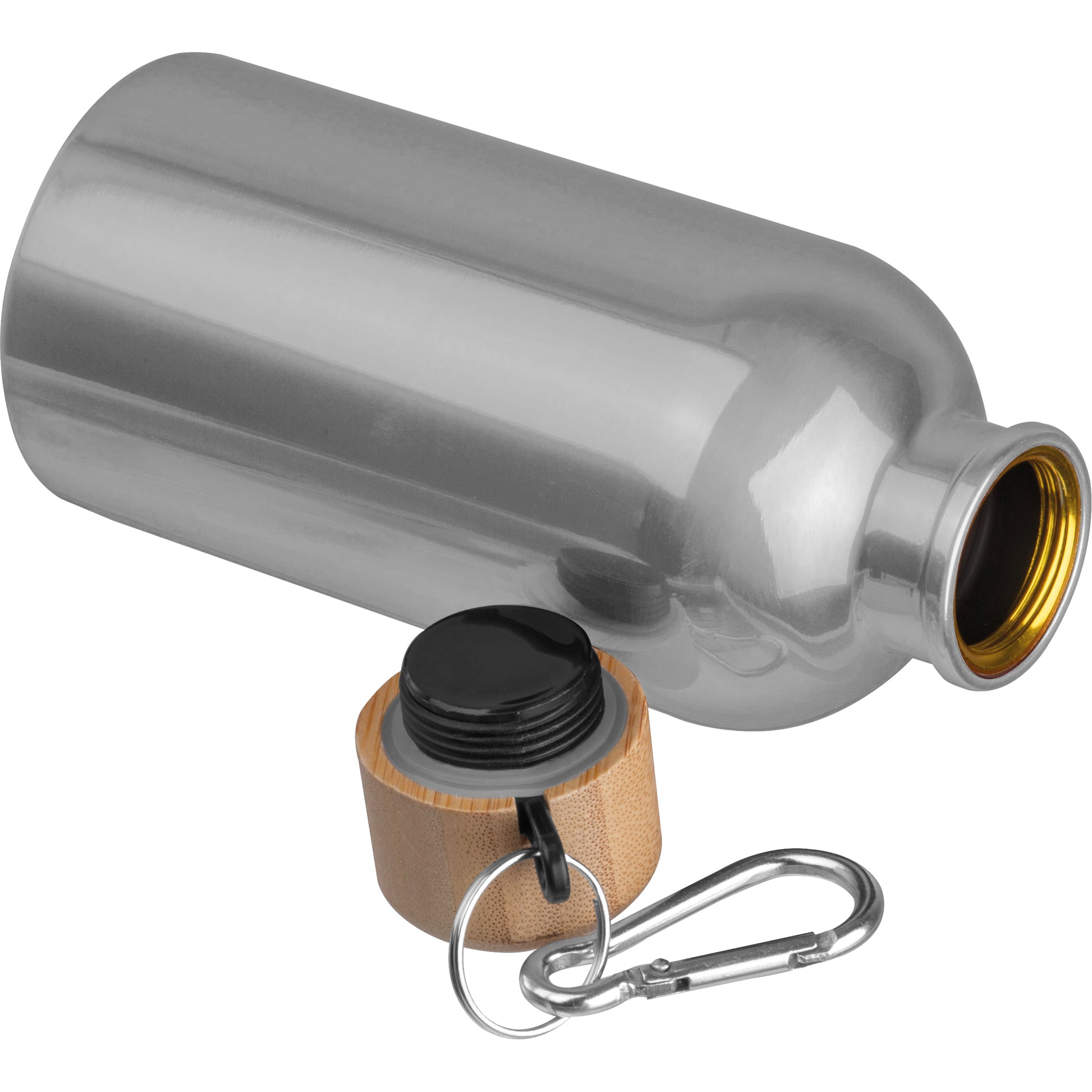 Edelstahltrinkflasche mit Karabiner, 400 ml MARILYN