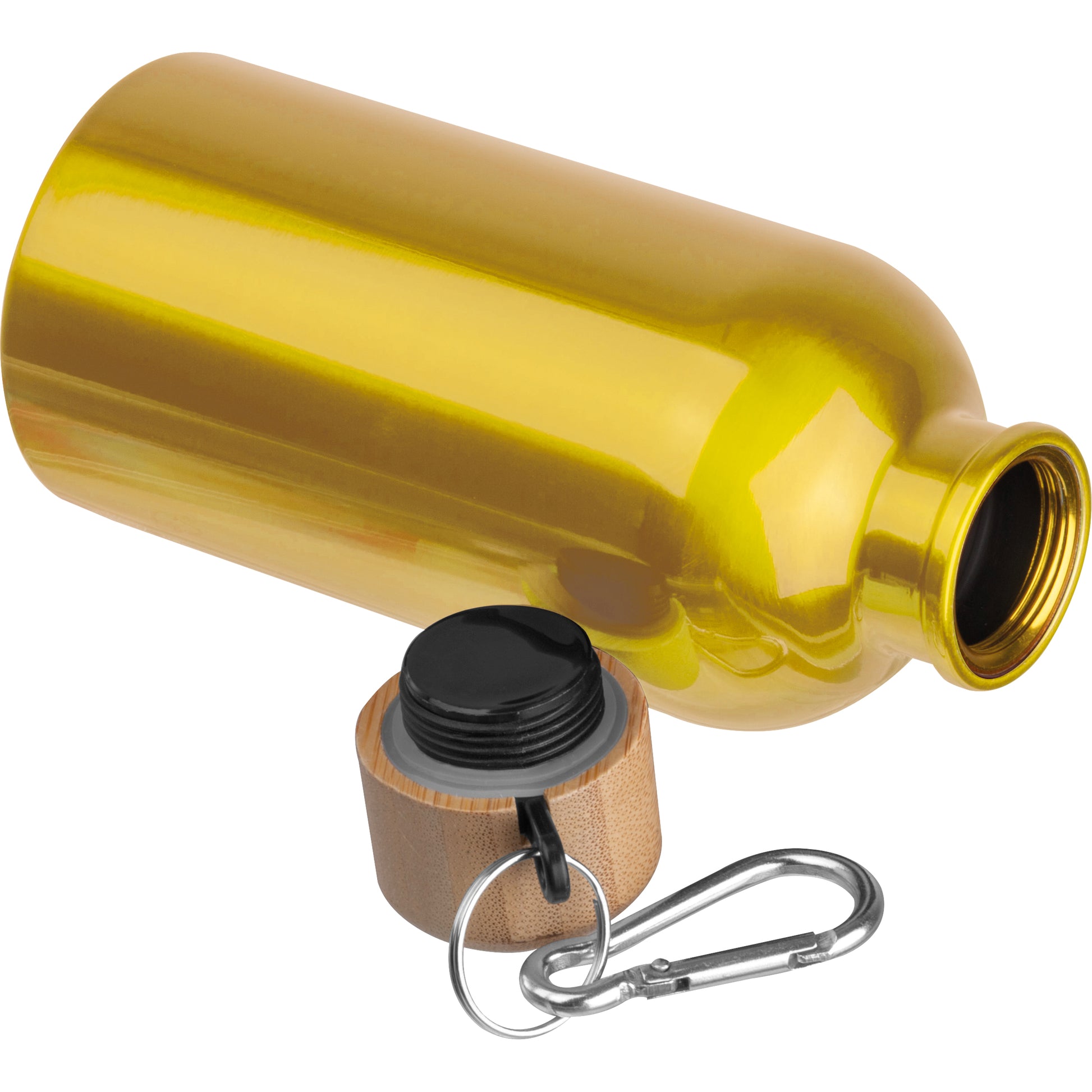 Edelstahltrinkflasche mit Karabiner, 400 ml MARILYN