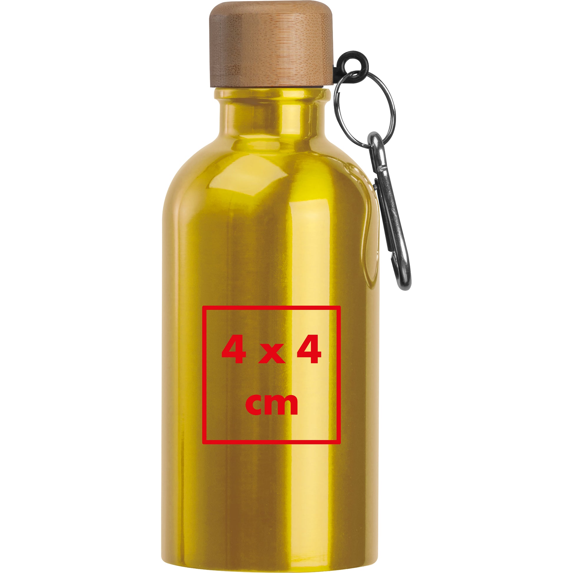 Edelstahltrinkflasche mit Karabiner, 400 ml MARILYN