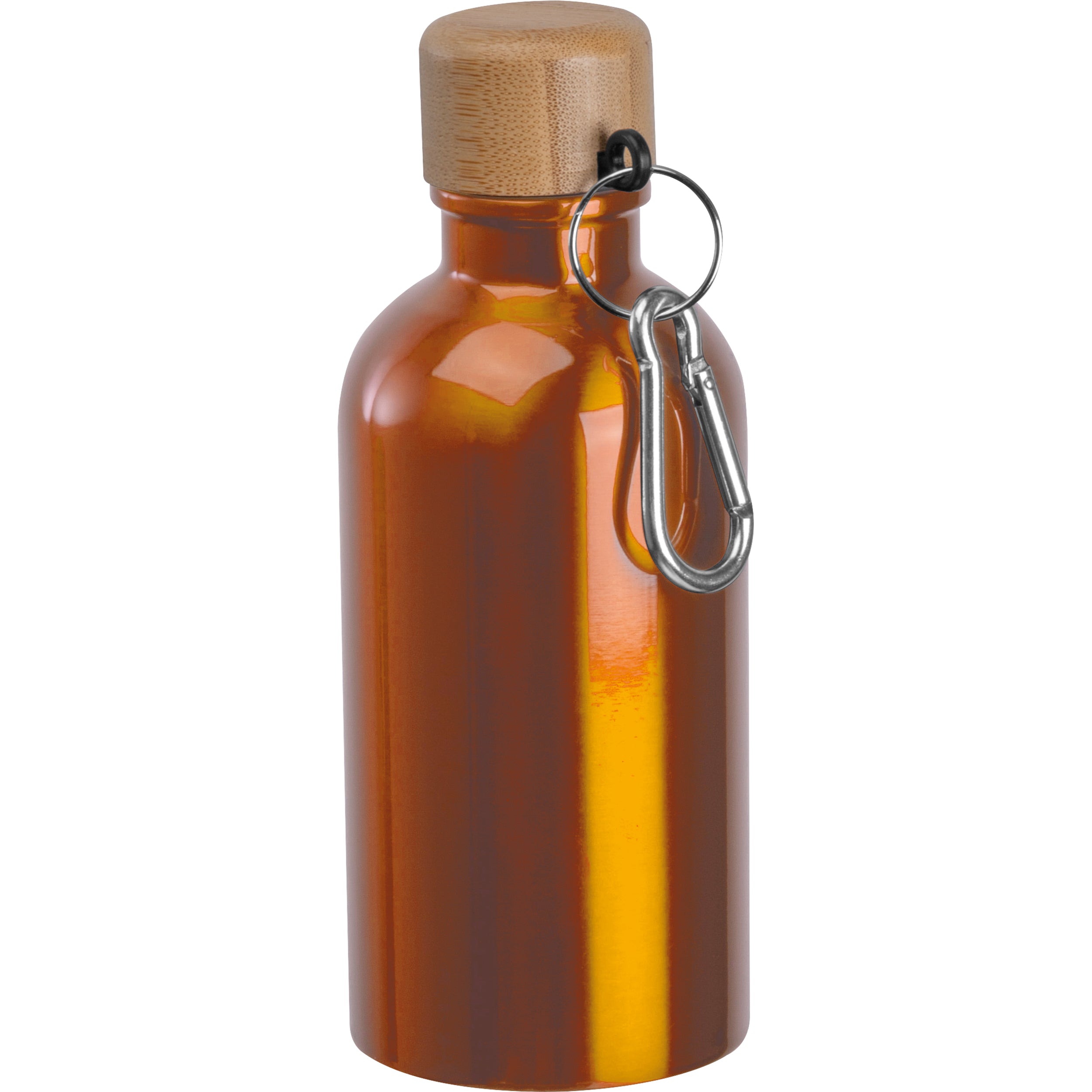Edelstahltrinkflasche mit Karabiner, 400 ml MARILYN