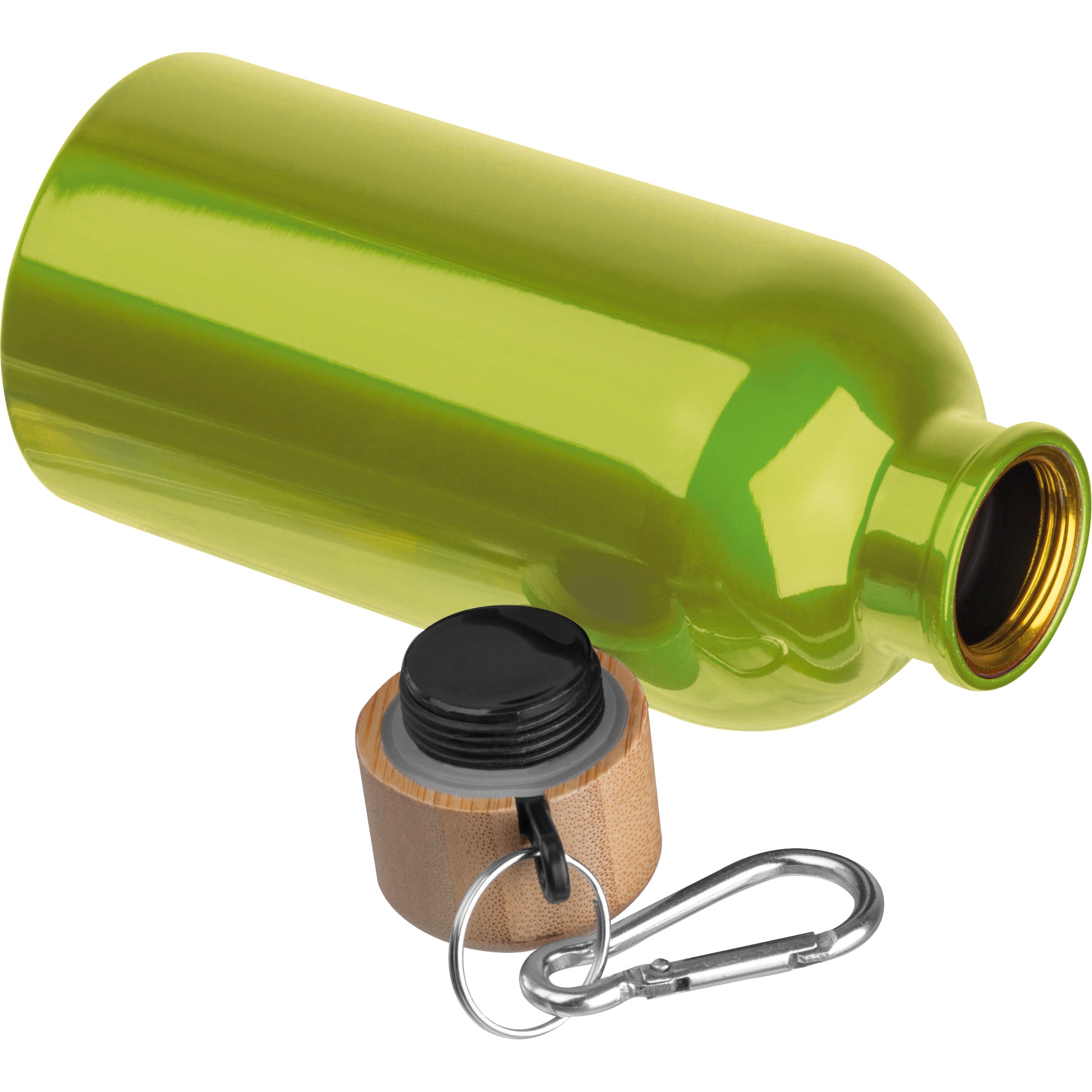 Edelstahltrinkflasche mit Karabiner, 400 ml MARILYN