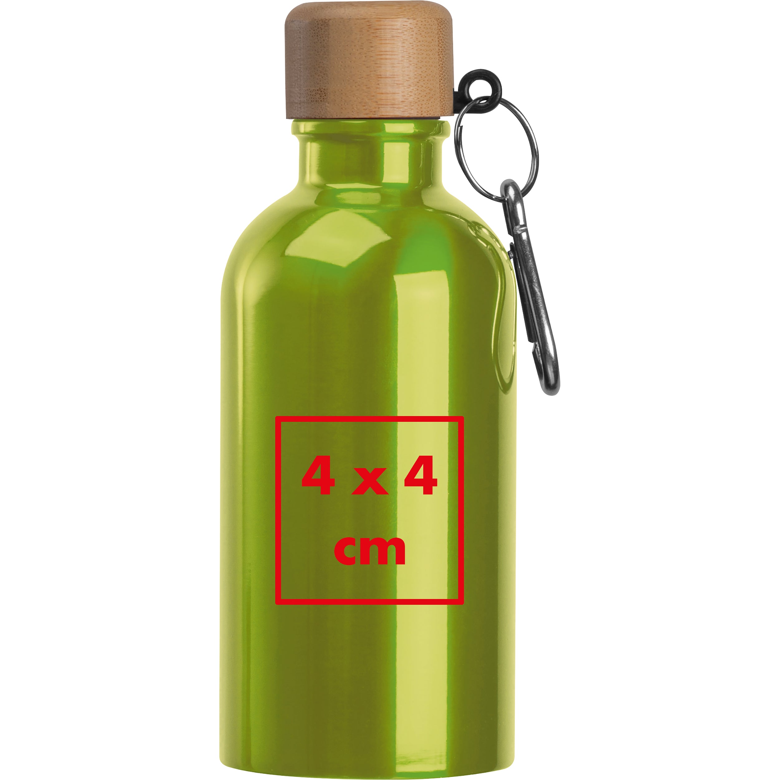Edelstahltrinkflasche mit Karabiner, 400 ml MARILYN
