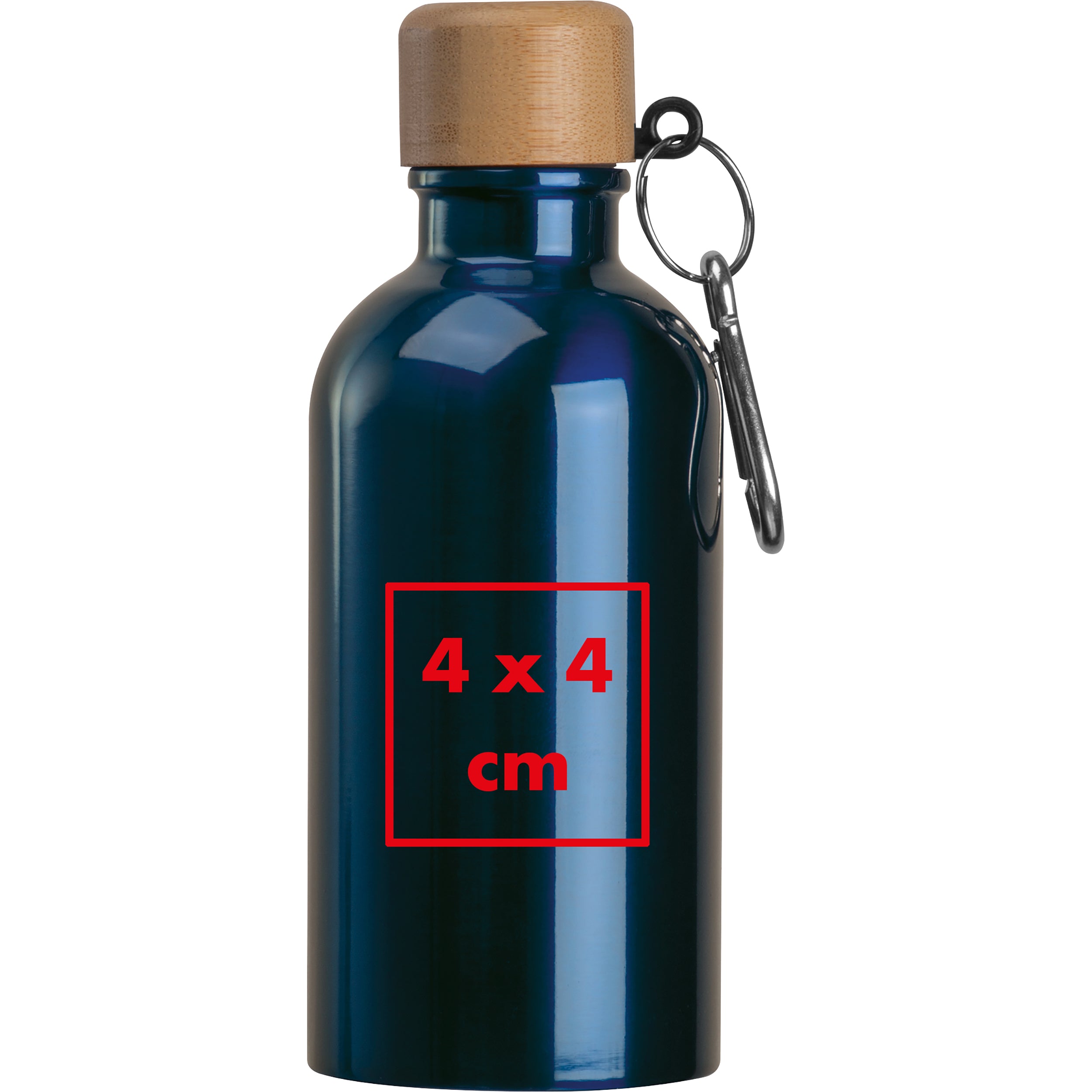 Edelstahltrinkflasche mit Karabiner, 400 ml MARILYN