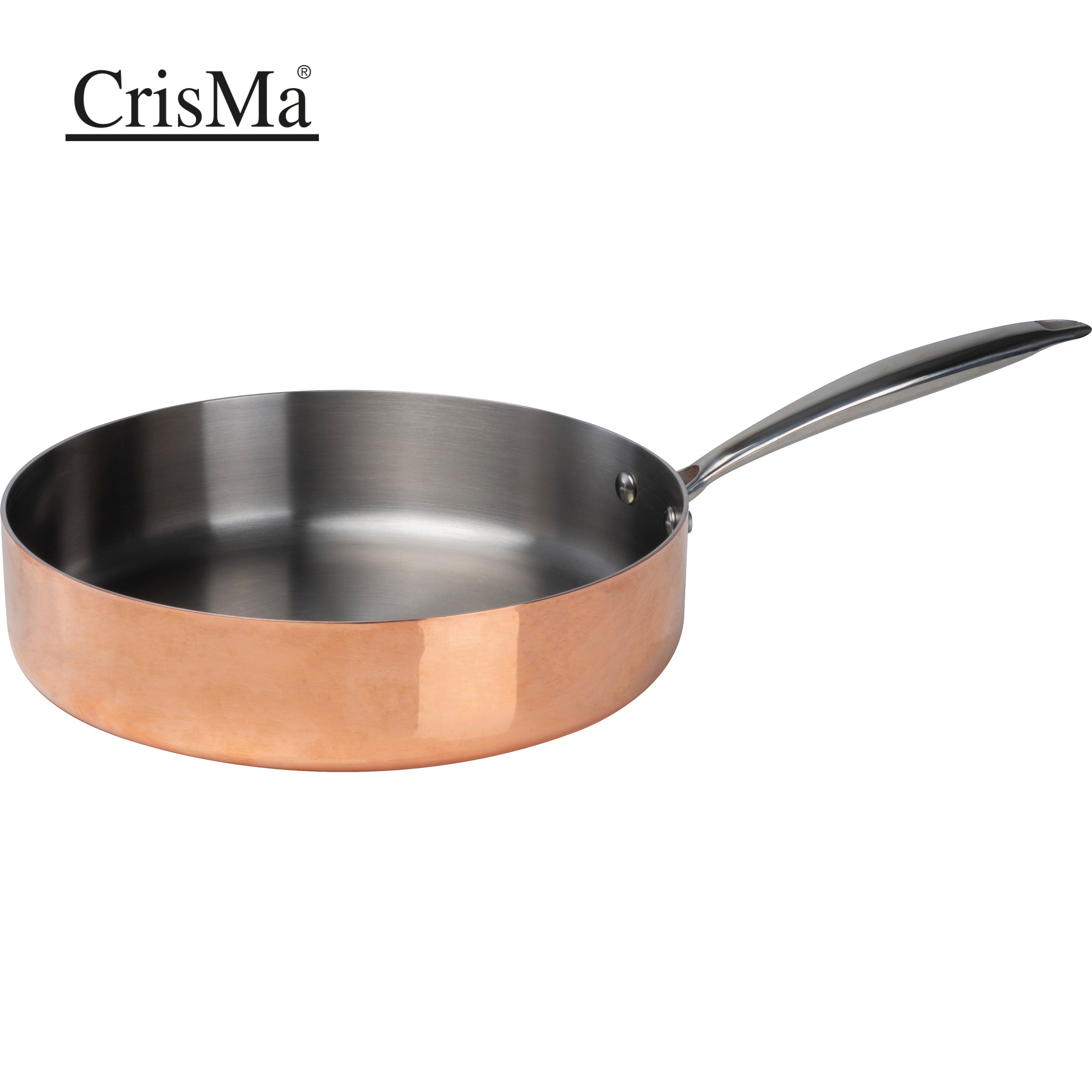 CrisMa Induktionsbratpfanne mit hohem Rand BERTHA