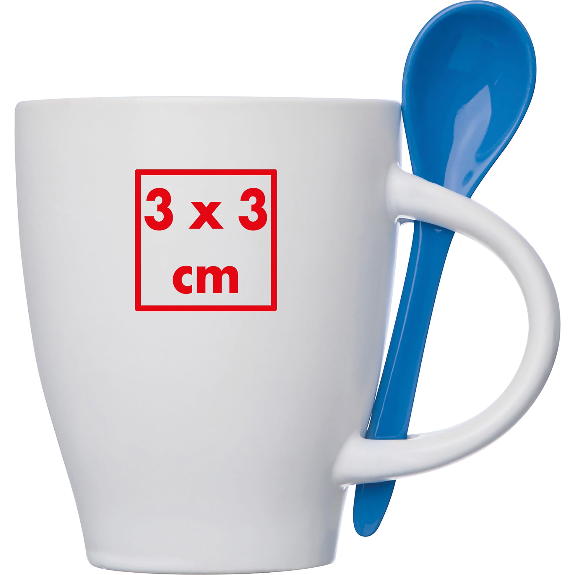 Tasse aus Porzellan mit Löffel, 250 ml ARMANDO