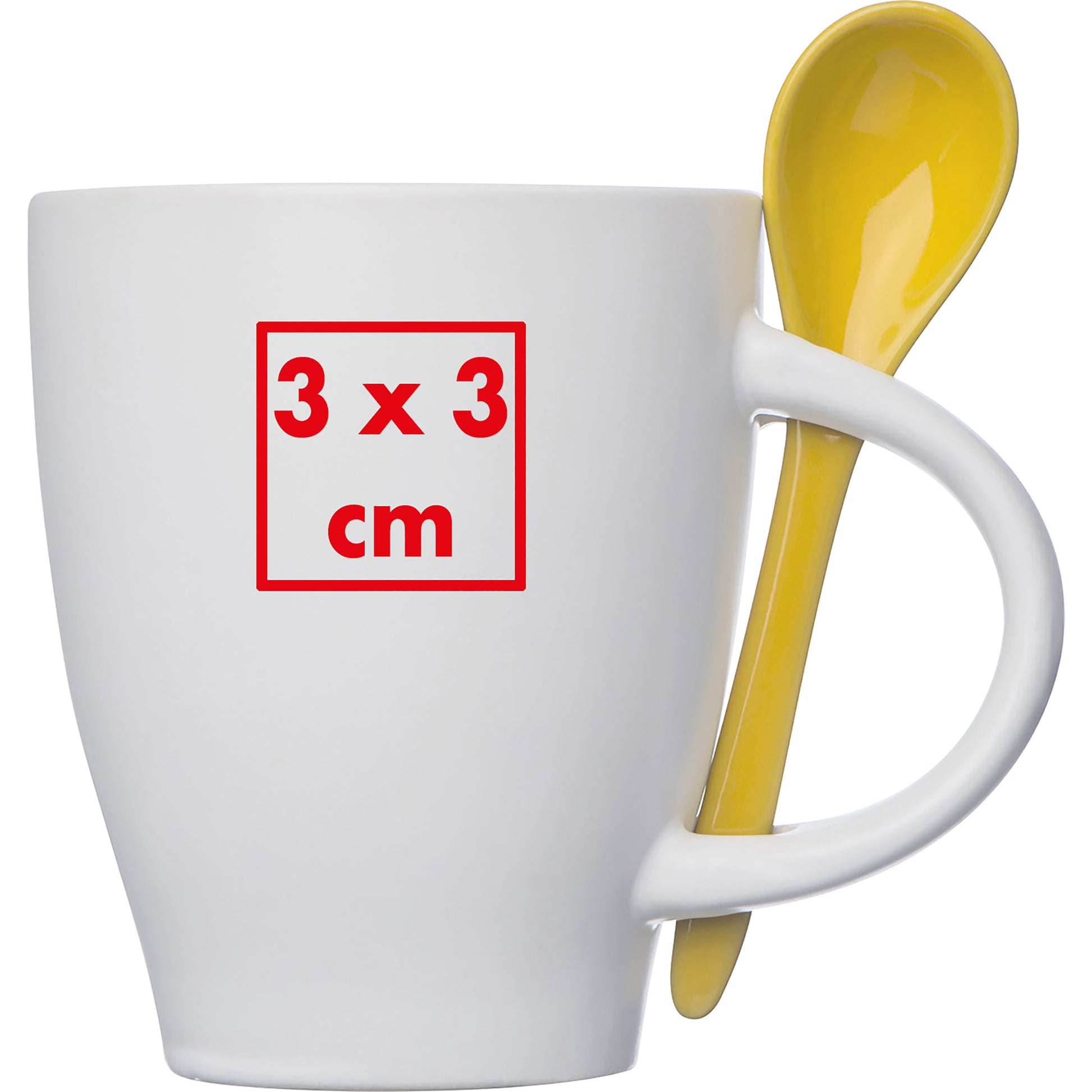 Tasse aus Porzellan mit Löffel, 250 ml ARMANDO
