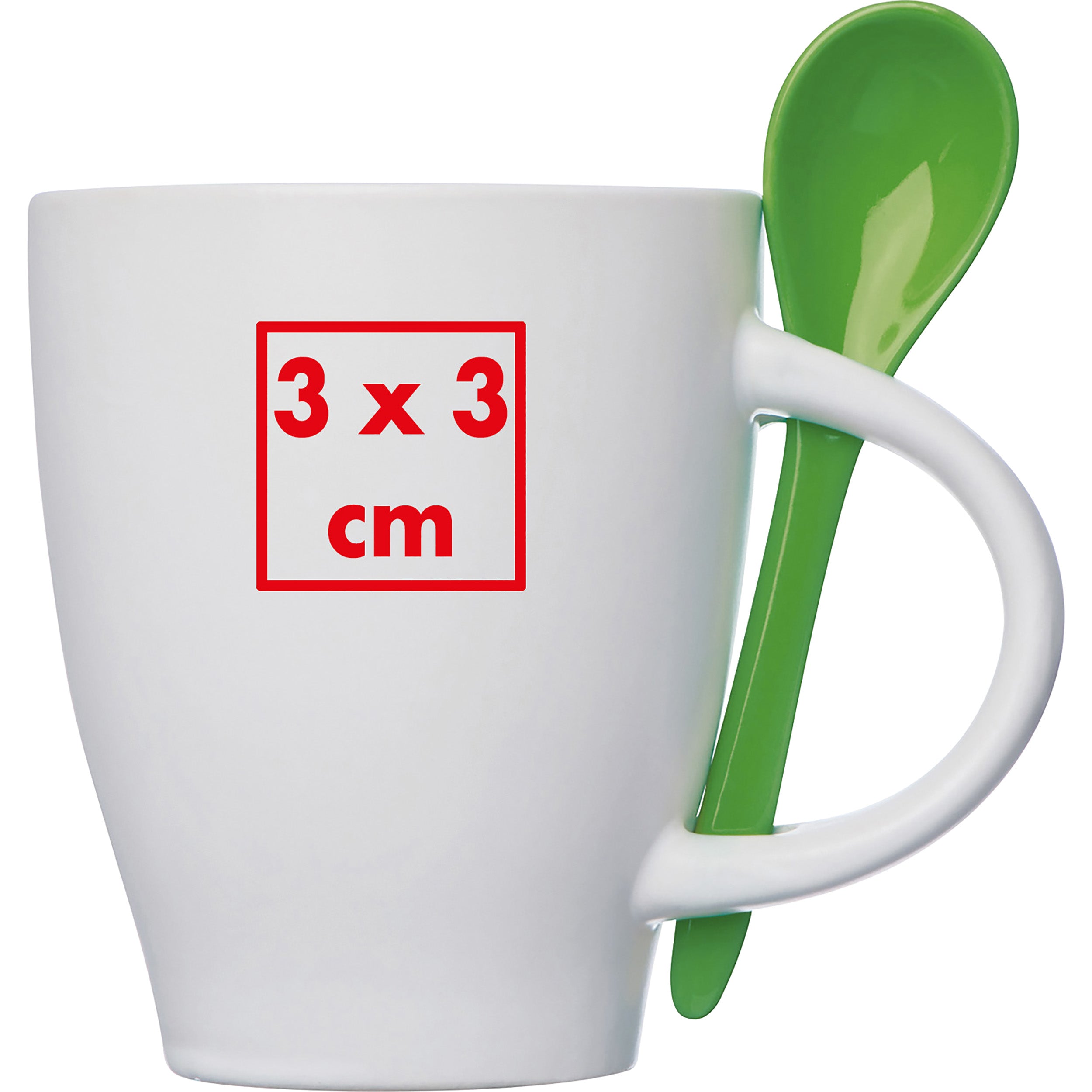Tasse aus Porzellan mit Löffel, 250 ml ARMANDO