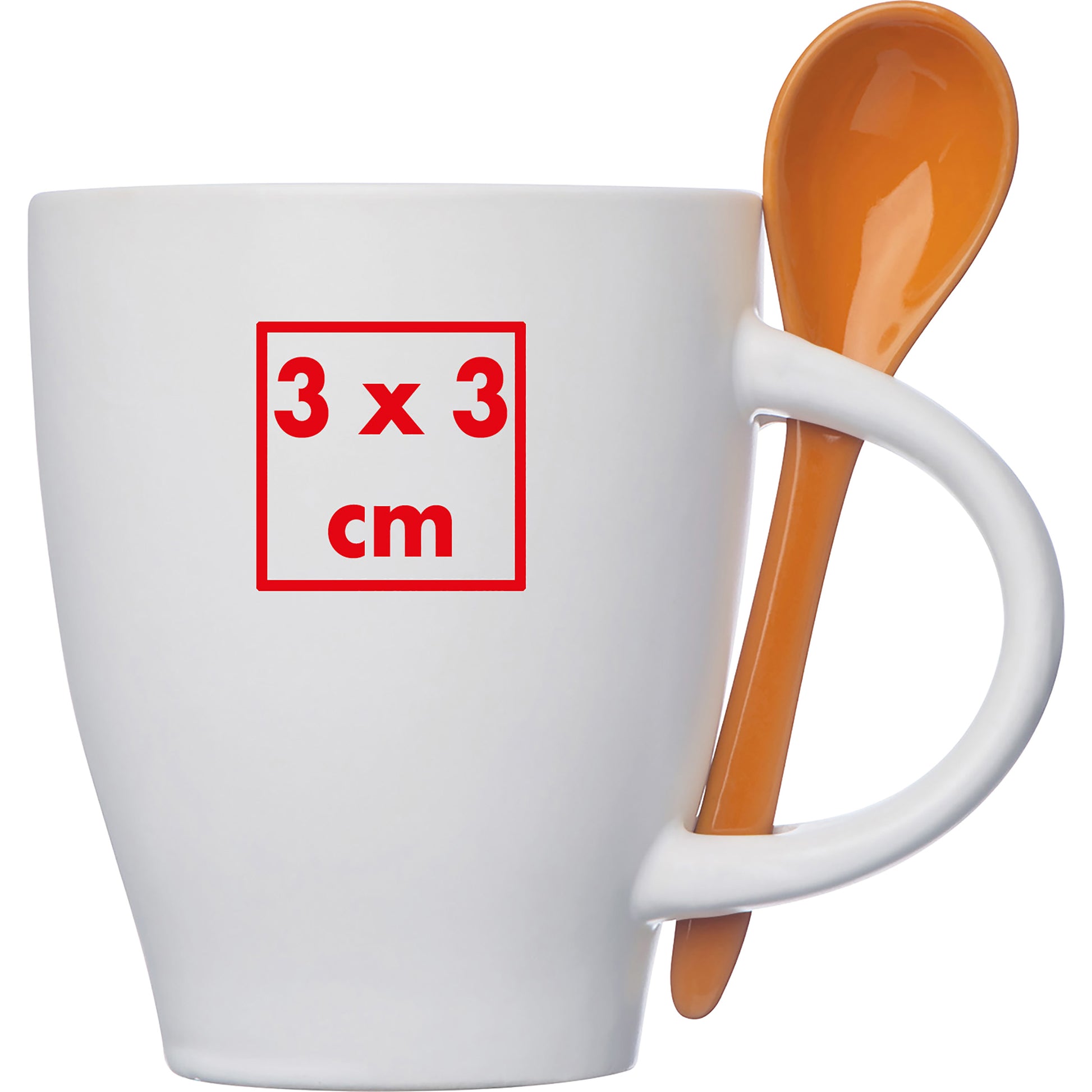 Tasse aus Porzellan mit Löffel, 250 ml ARMANDO