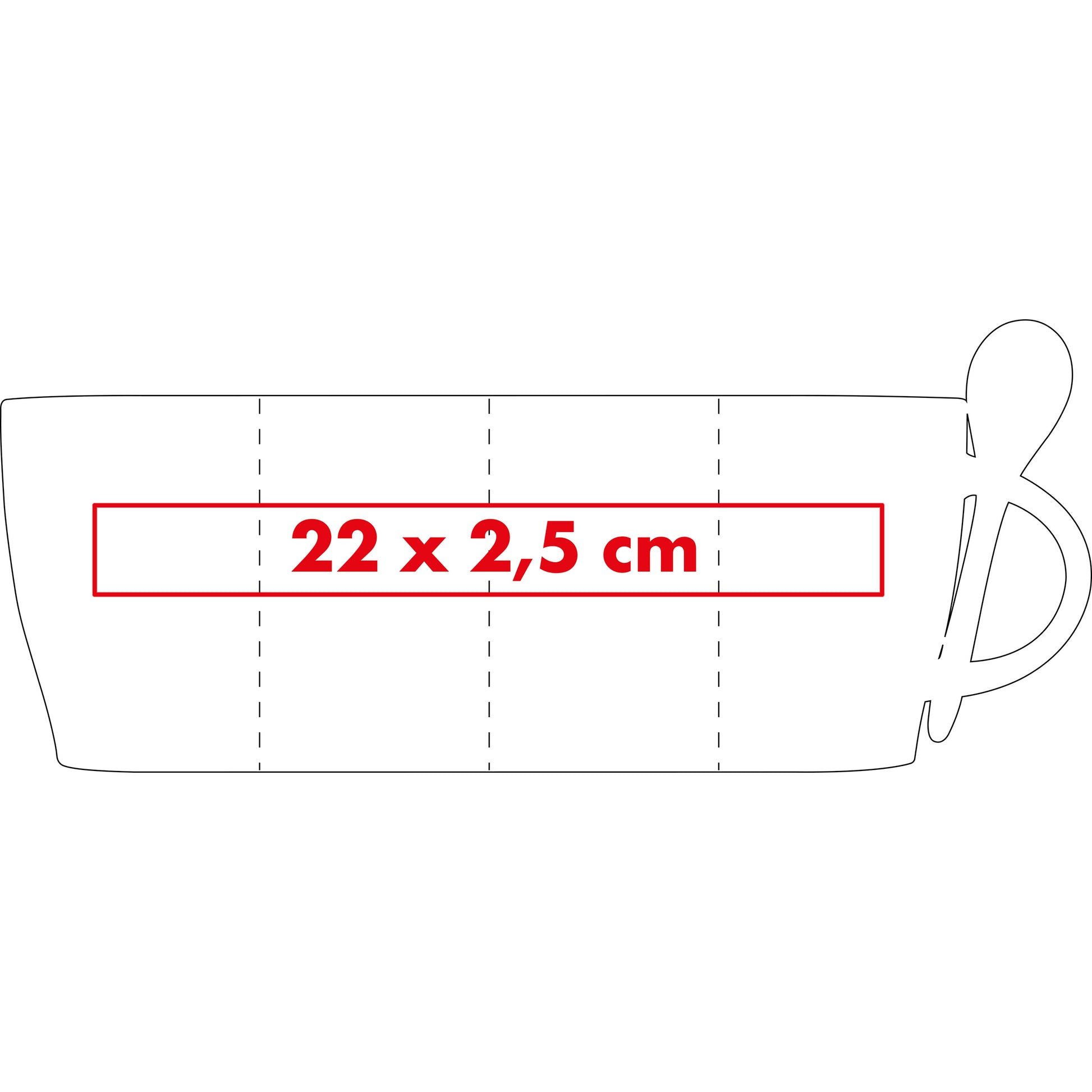 Tasse aus Porzellan mit Löffel, 250 ml ARMANDO