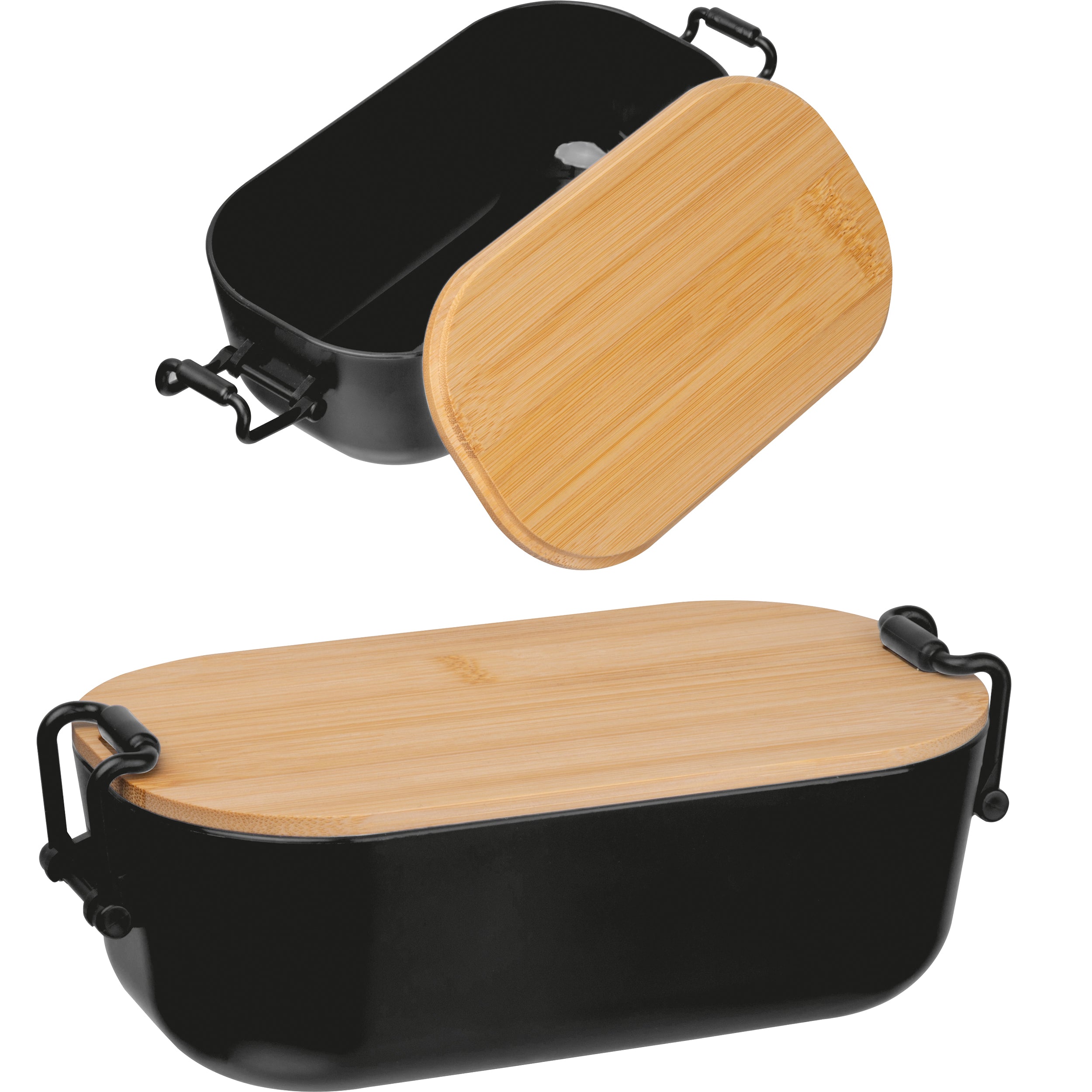 Lunchbox mit Bambusdeckel und Bügelverschluss JAVIER