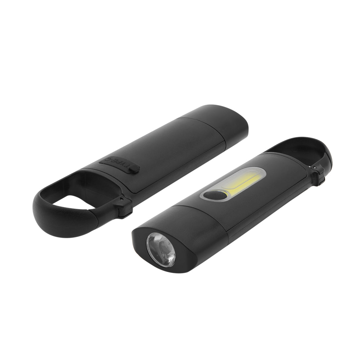 Taschenlampe "COB" mit Karabiner – Bild 1