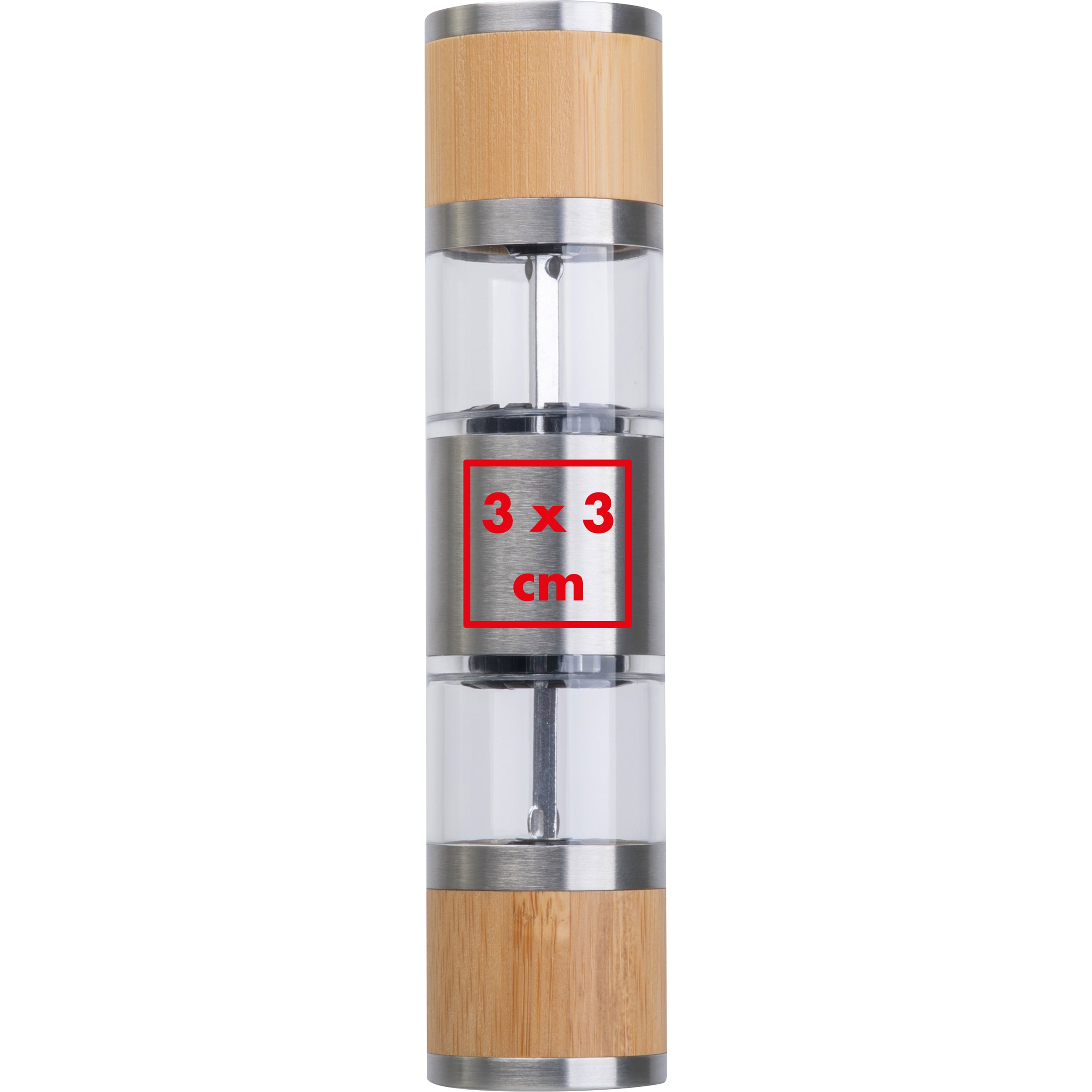 Salz- & Pfeffermühle aus Edelstahl und Bambus BEATA