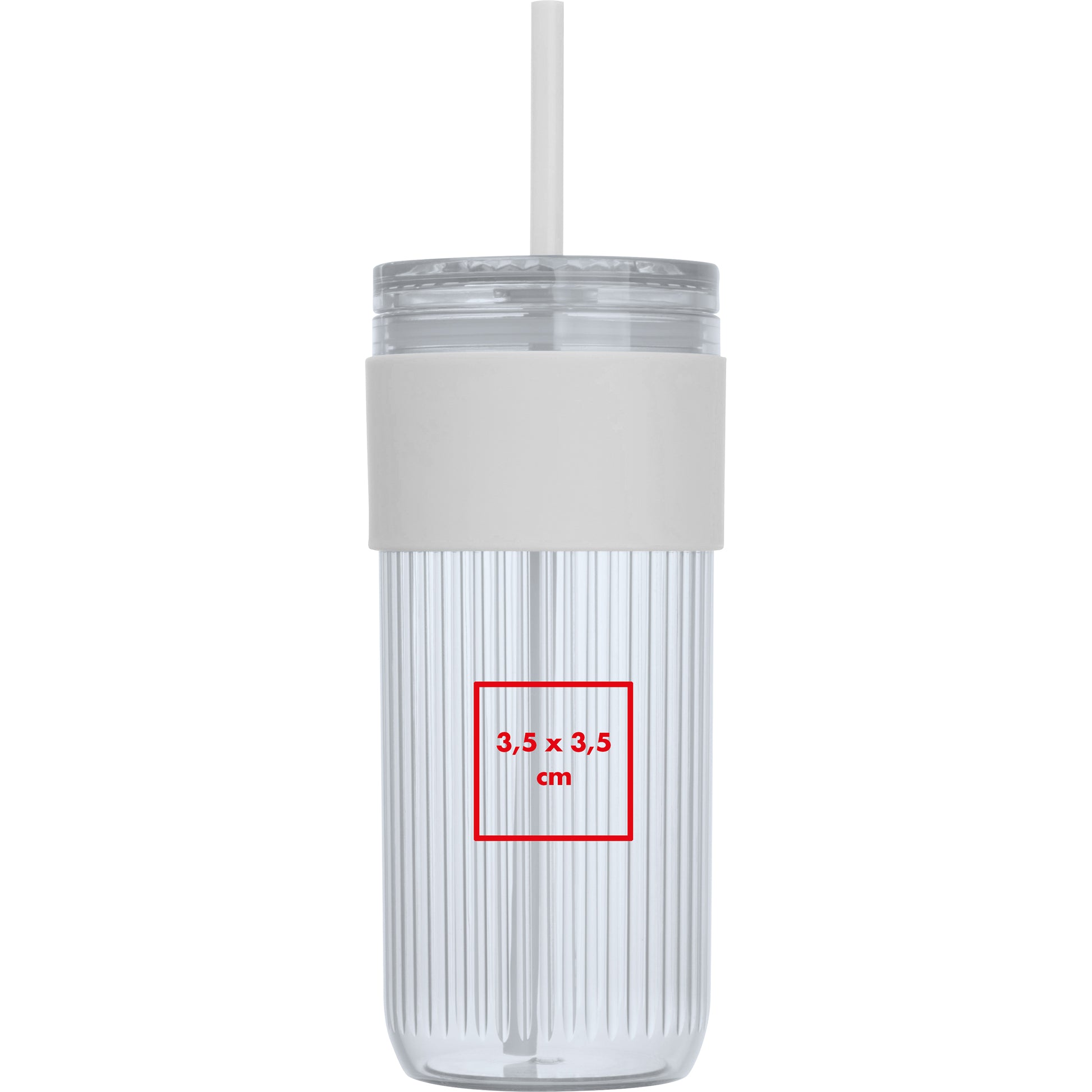 Becher mit Trinkhalm, 660 ml SOLEDAD
