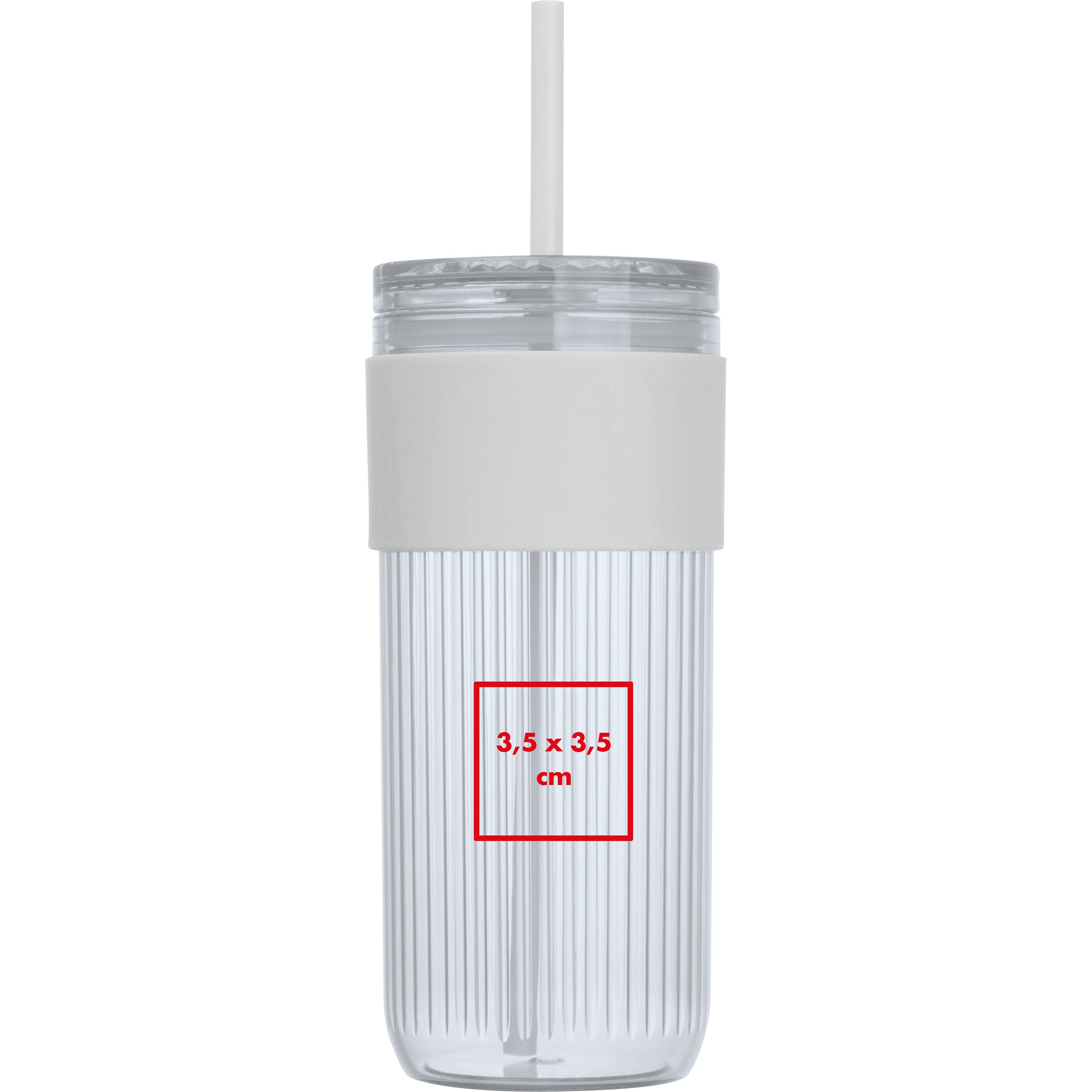 Becher mit Trinkhalm, 660 ml SOLEDAD